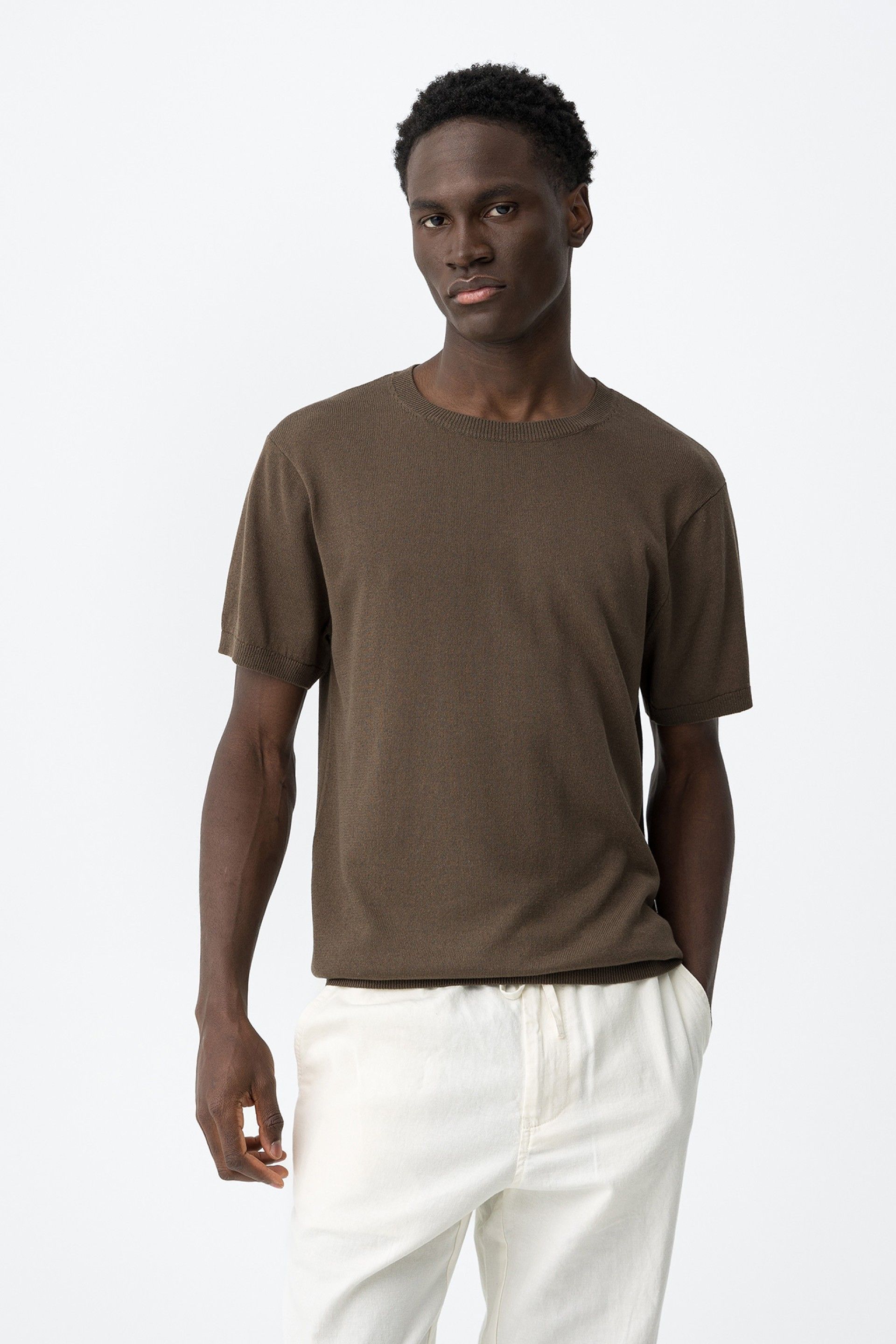 Camsieta Punto Wabisabi Marrón