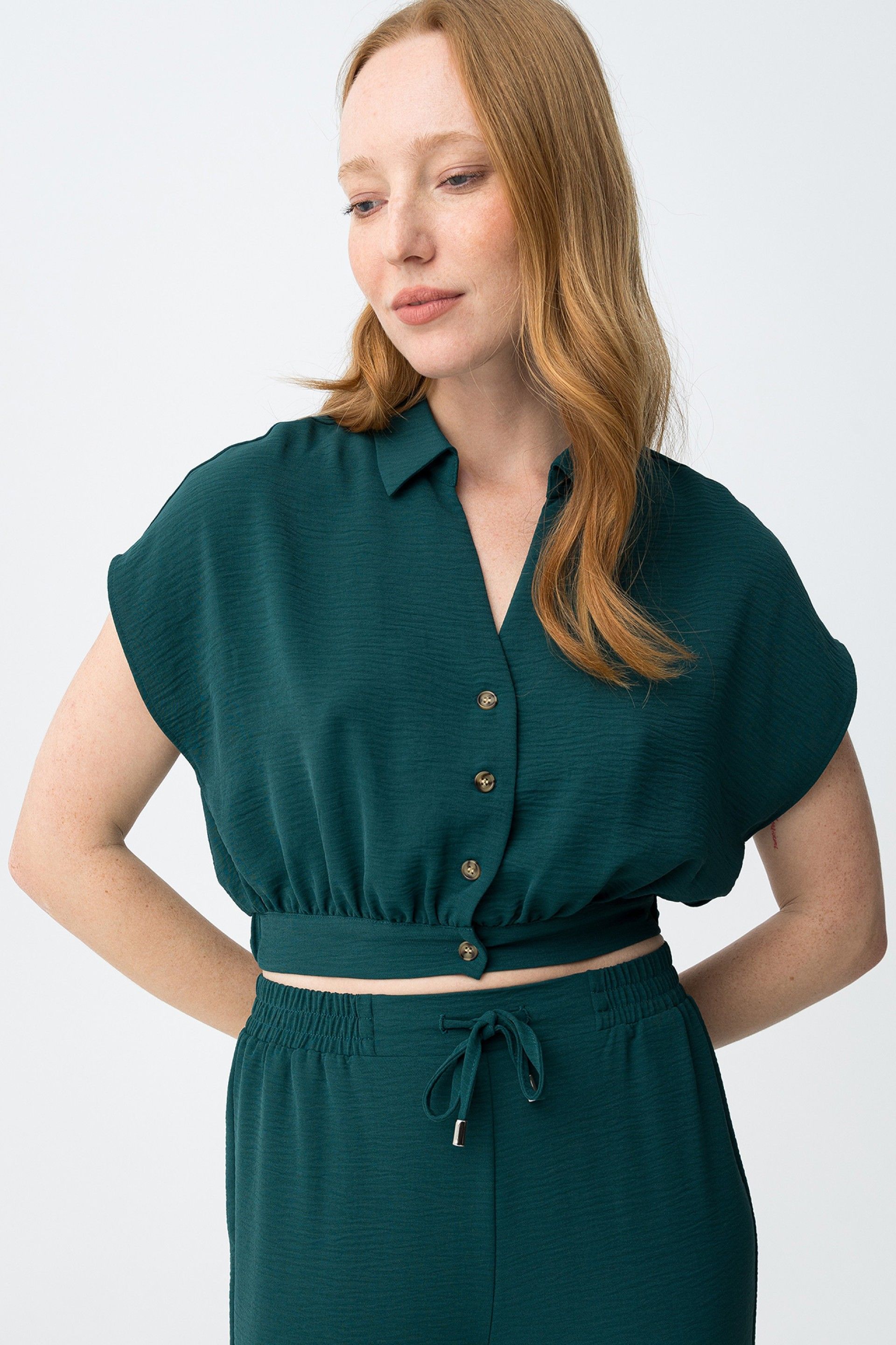 Camisa Crop Francesca