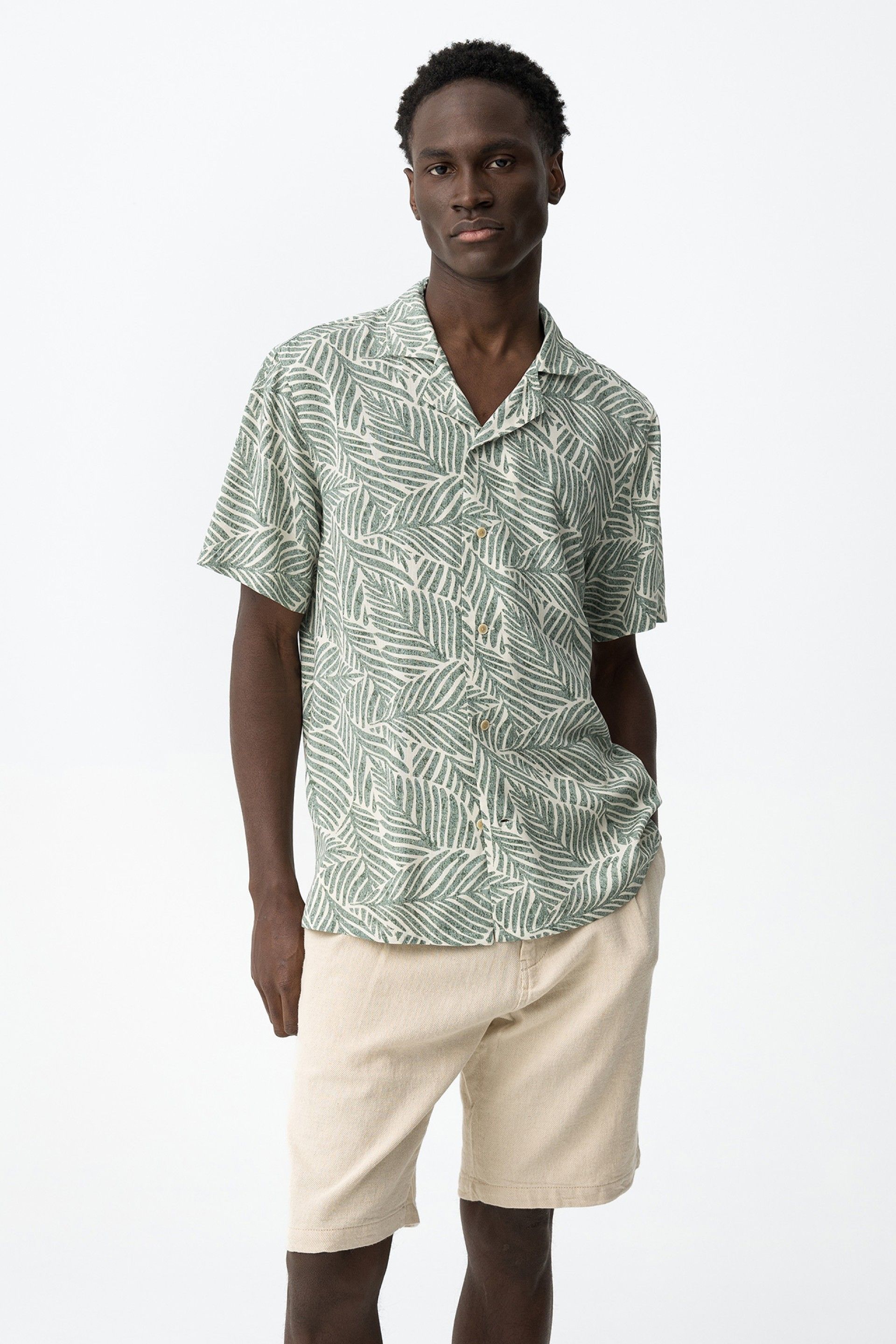 Camisa Tropical Vincenzo Verde