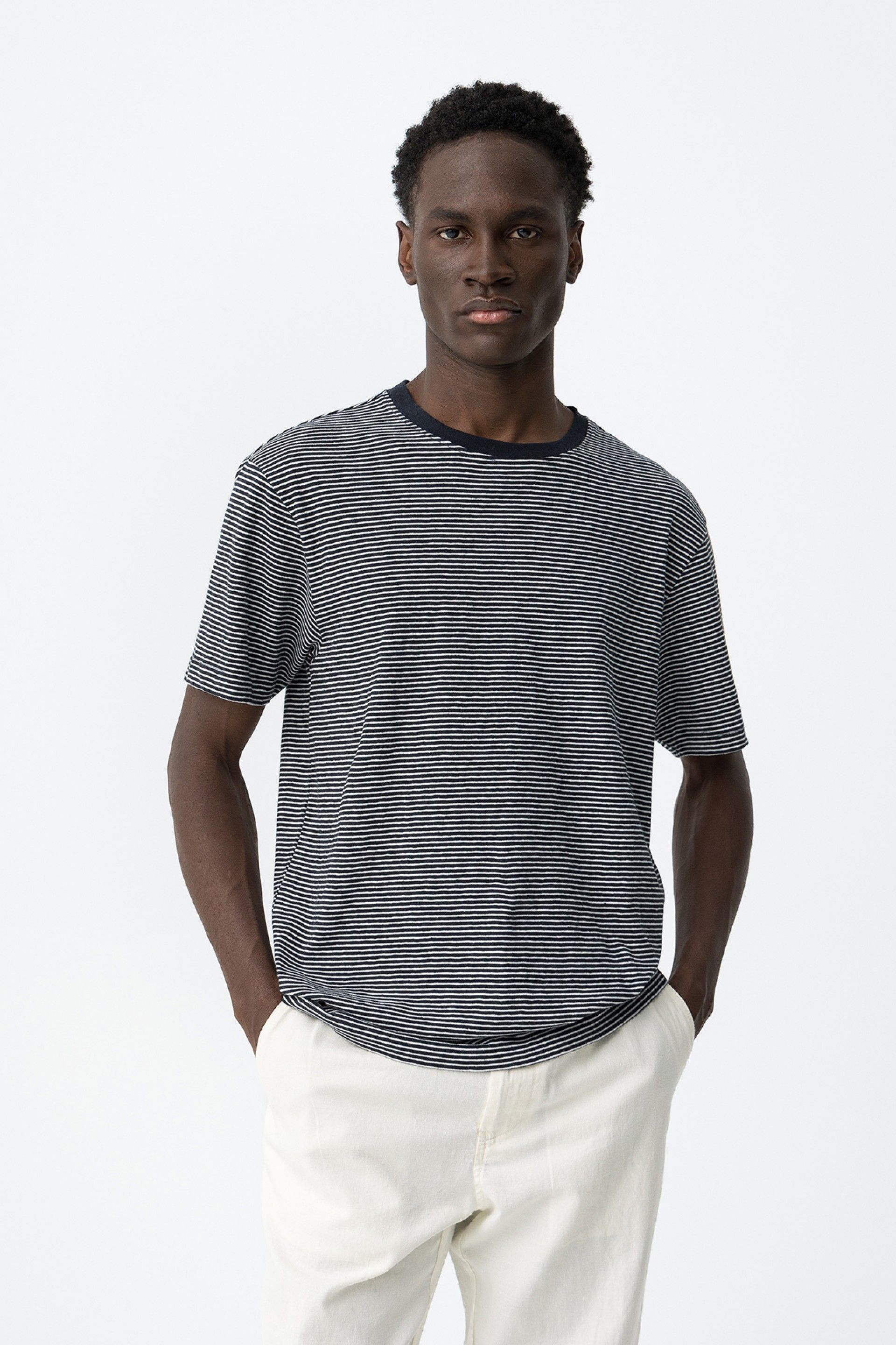 Camiseta Fox Rayas Marino