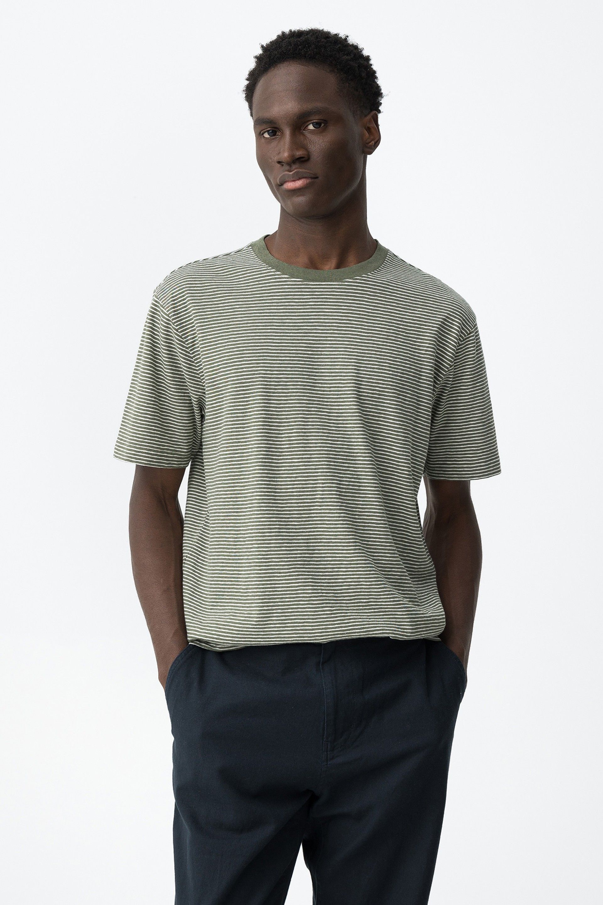 Camiseta Fox Rayas Verde