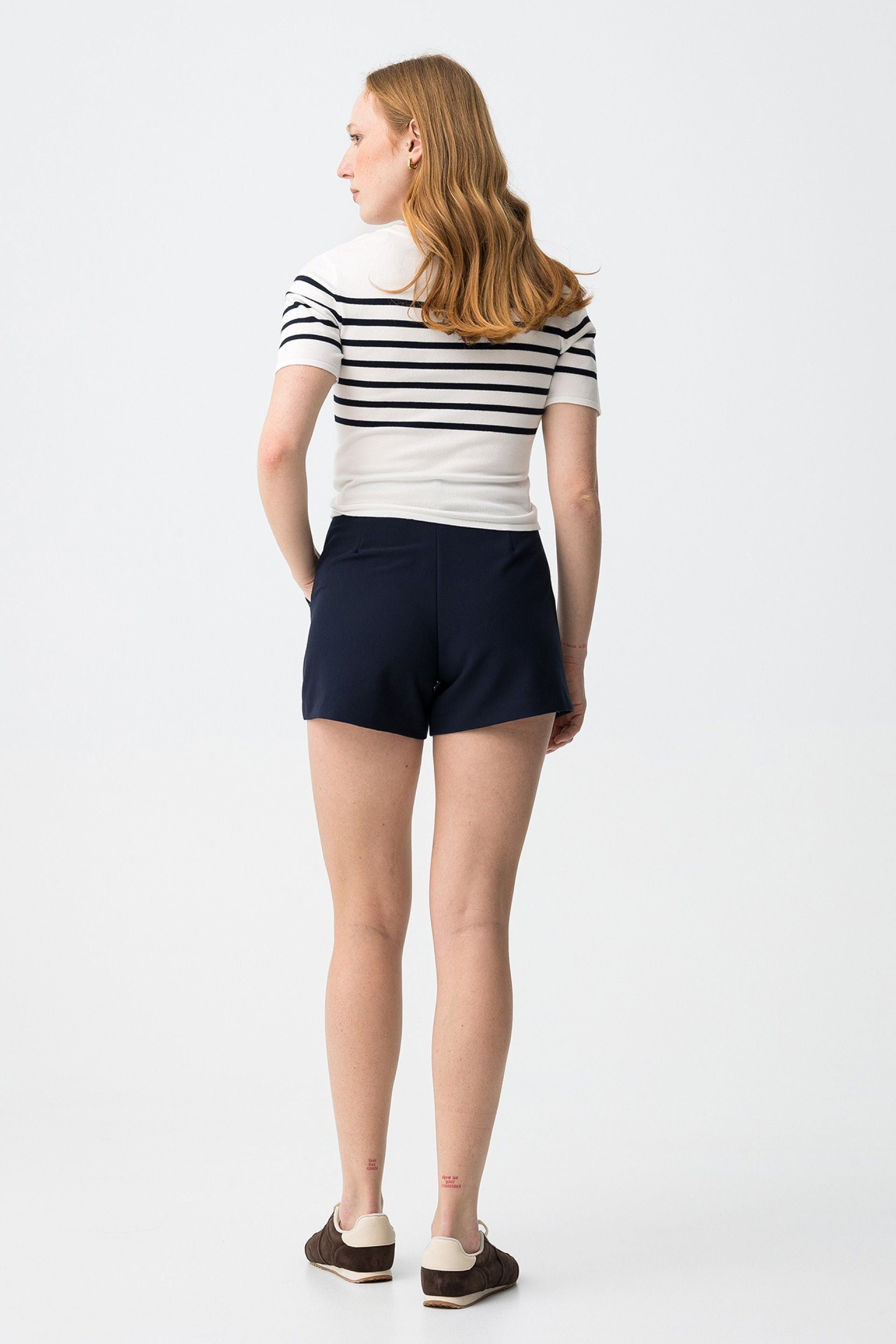 Short Fabby Marino + Cinturón