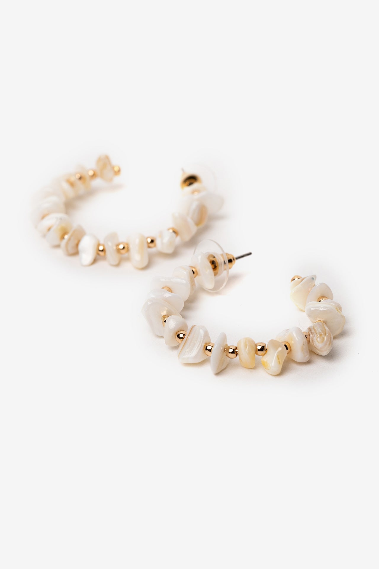 Pendientes Piedras Blancas 9622