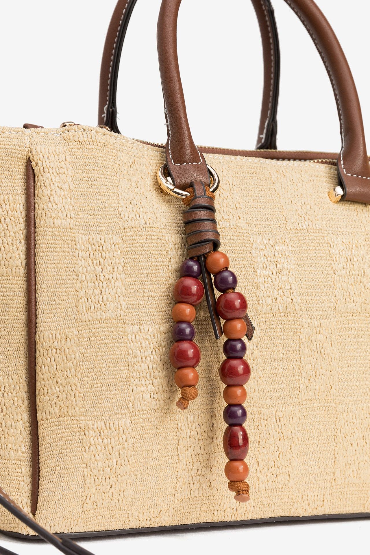 Bolso Beige Abalorios 4967