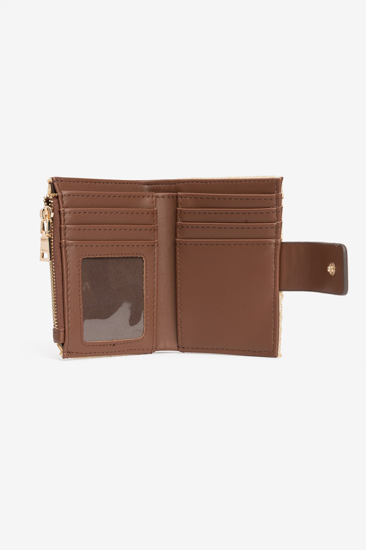 Monedero Rafia Beige/Marrón 4410