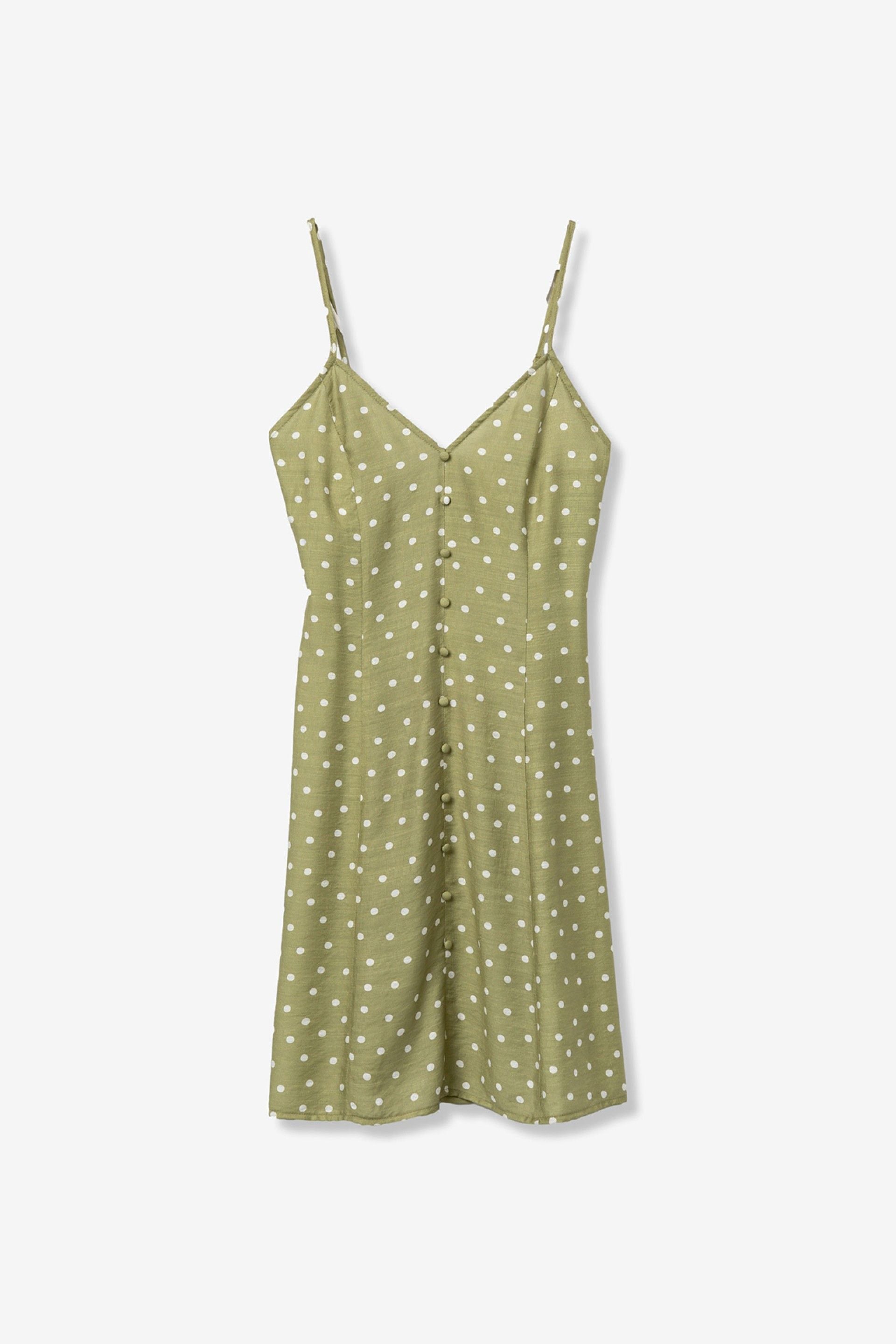 Vestido Saltina Verde Lunares