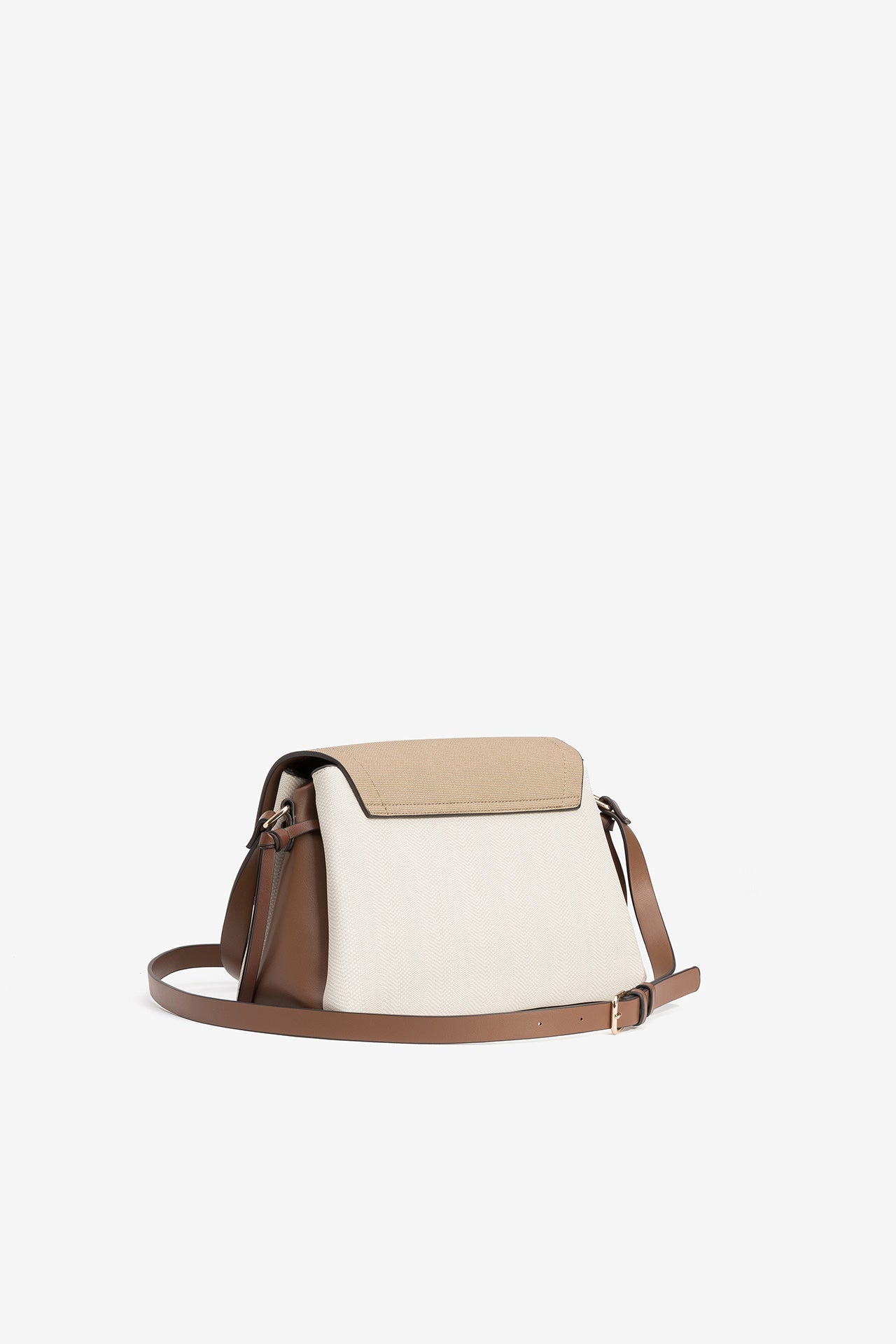 Bandolera Solapa Beige 5058