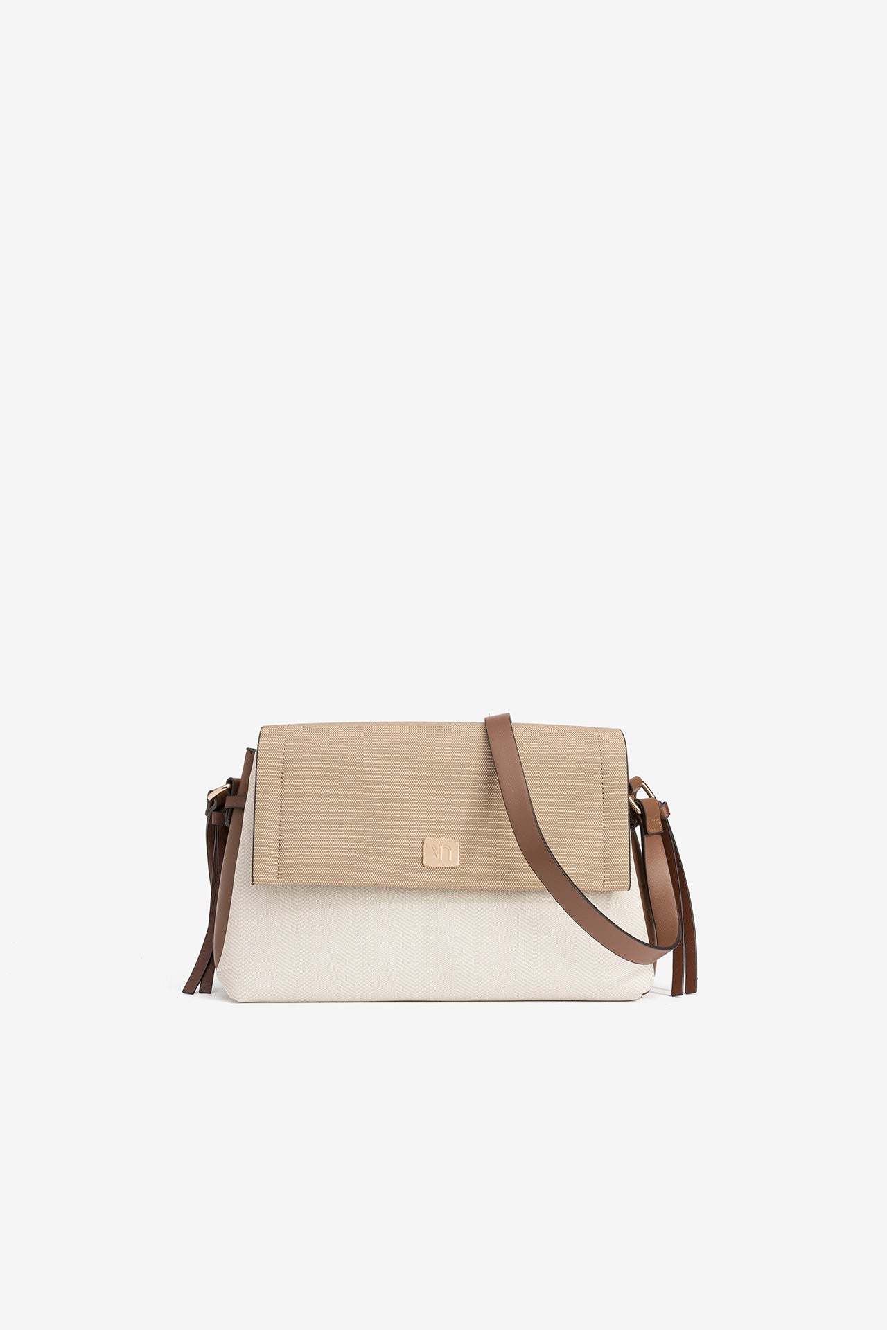 Bandolera Solapa Beige 5058