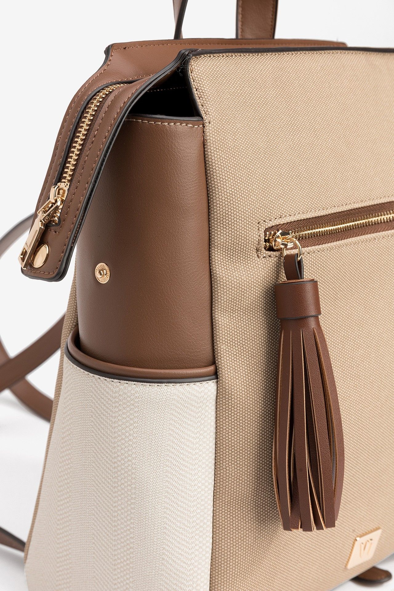 Mochila Beige/Marrón 5060