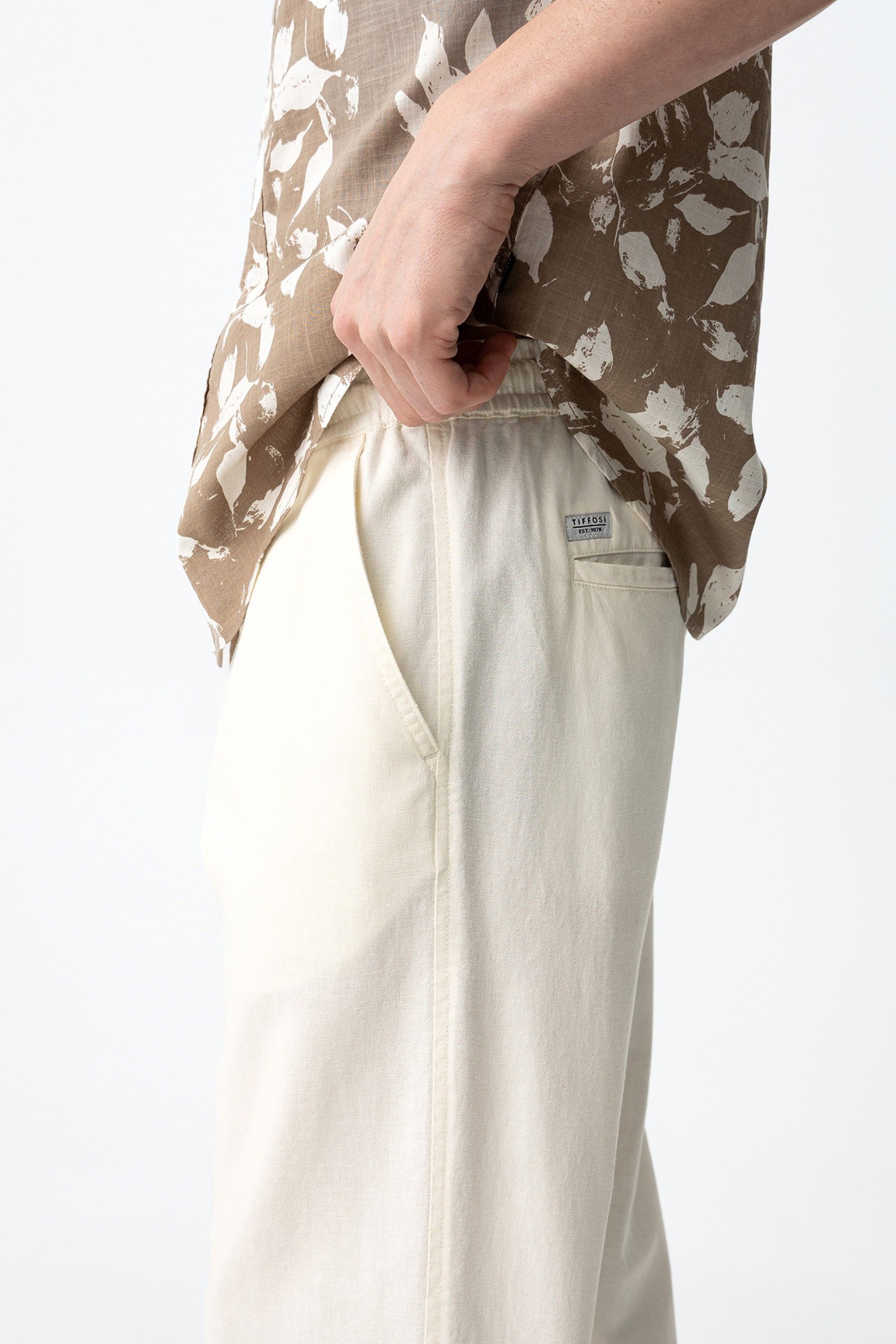 Pantalón Lino Relaxed Crudo