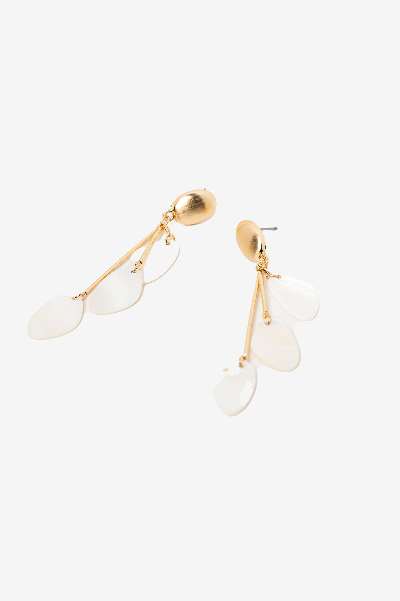 Pendientes Dorados/Crudo Aura 10335