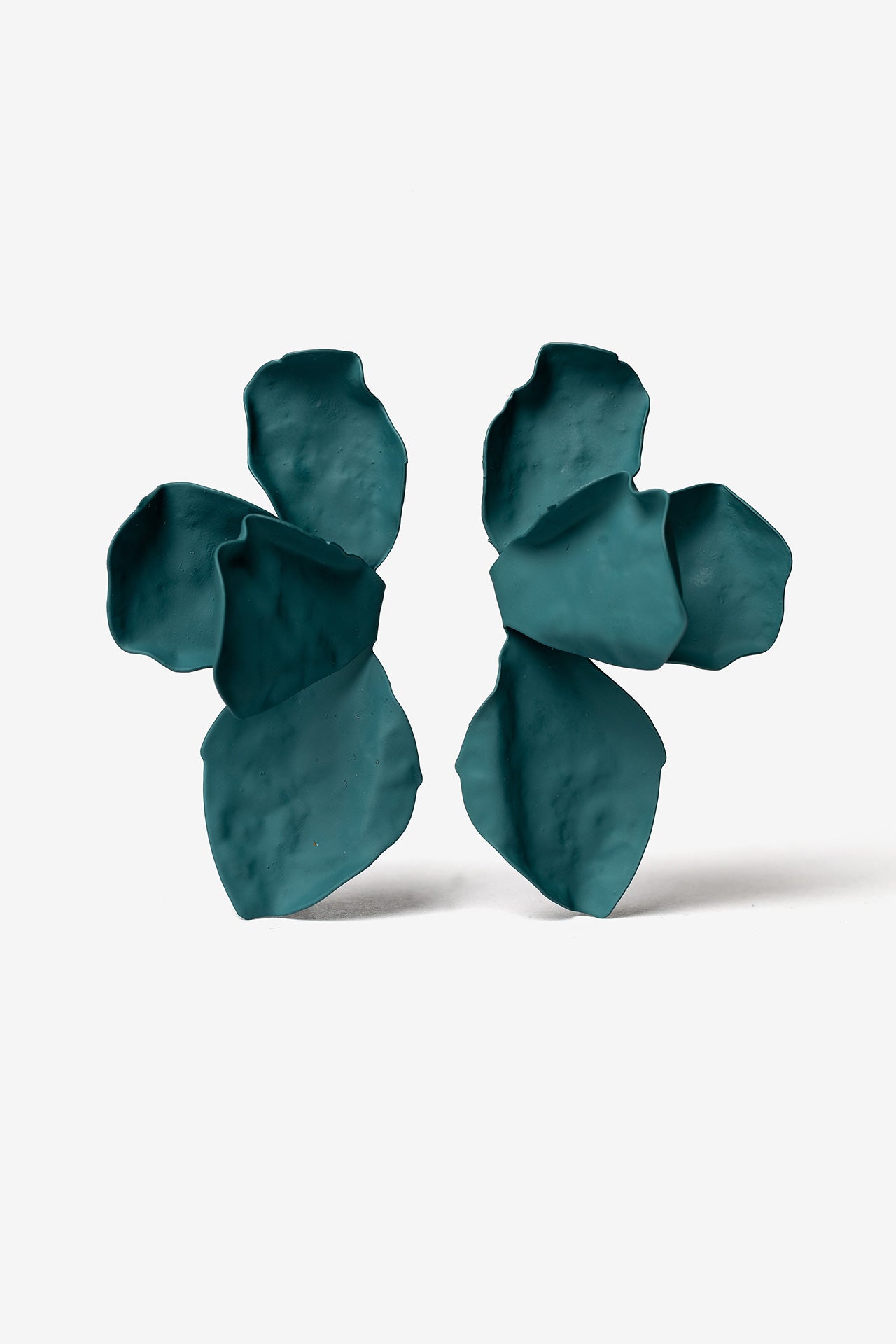 Pendientes Pétalos Verde 9113