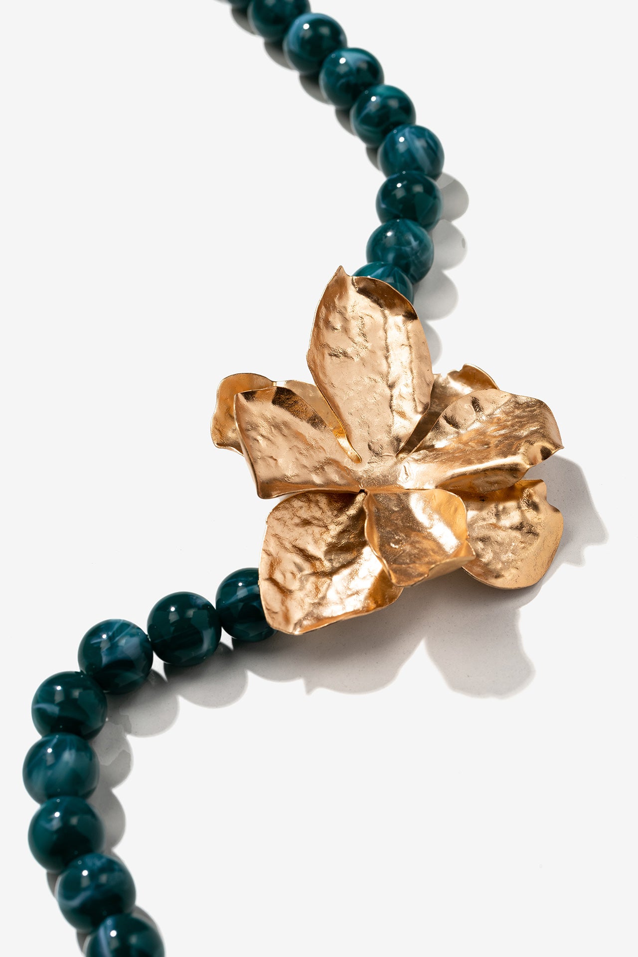 Collar Verde Flor 3963