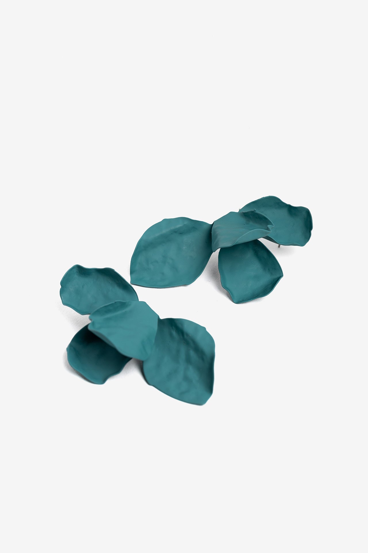 Pendientes Pétalos Verde 9113