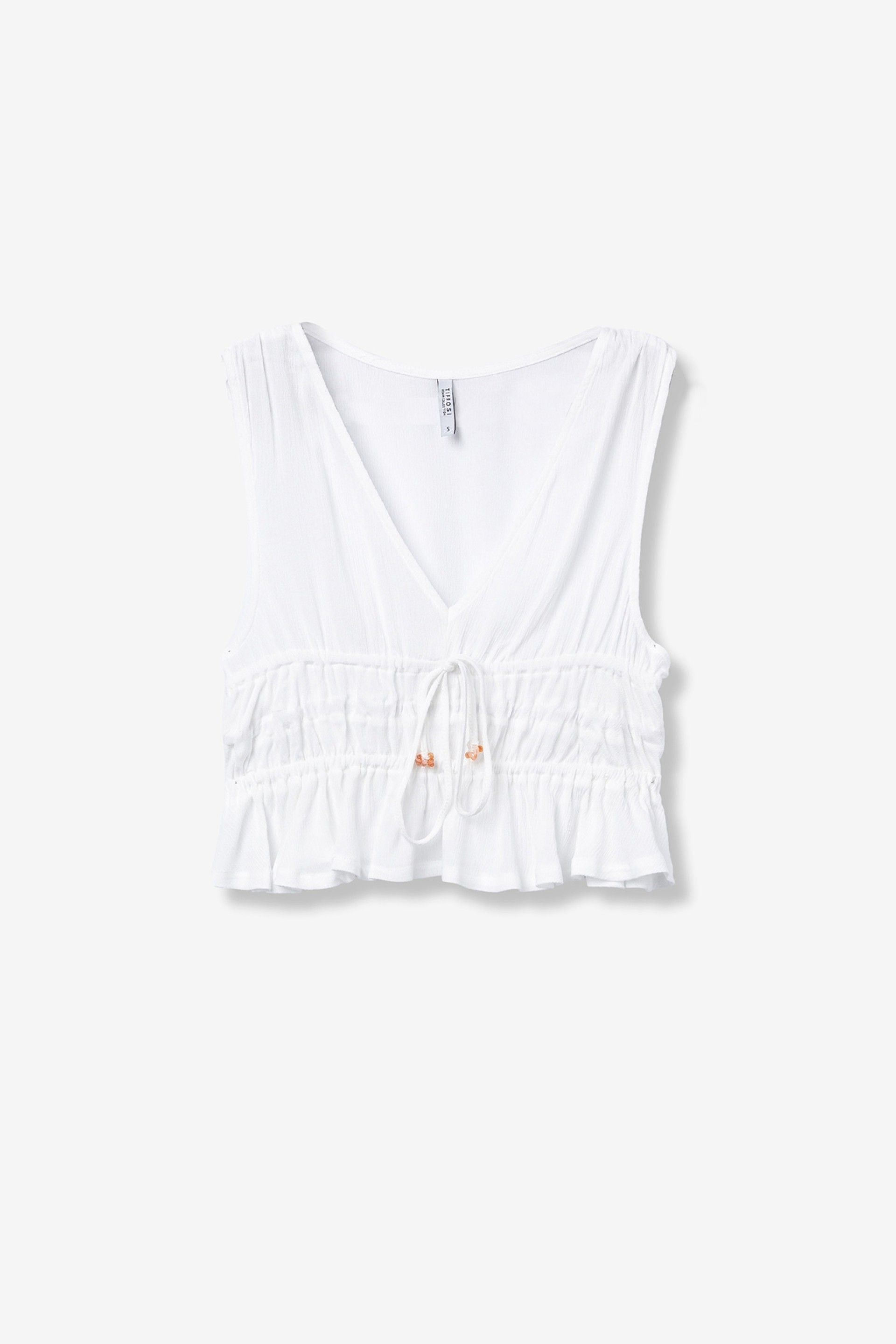 Blusa Camponesa Blanco
