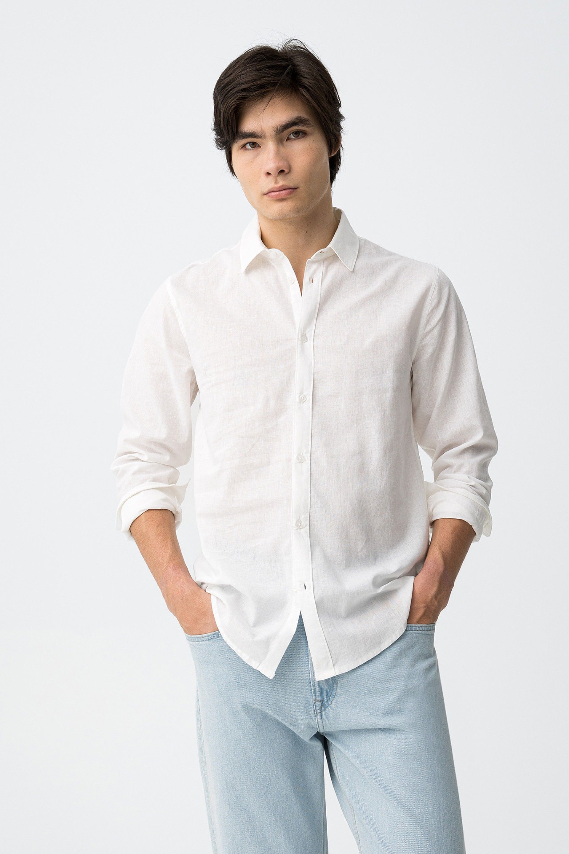 Camisa Porter Lino Blanca