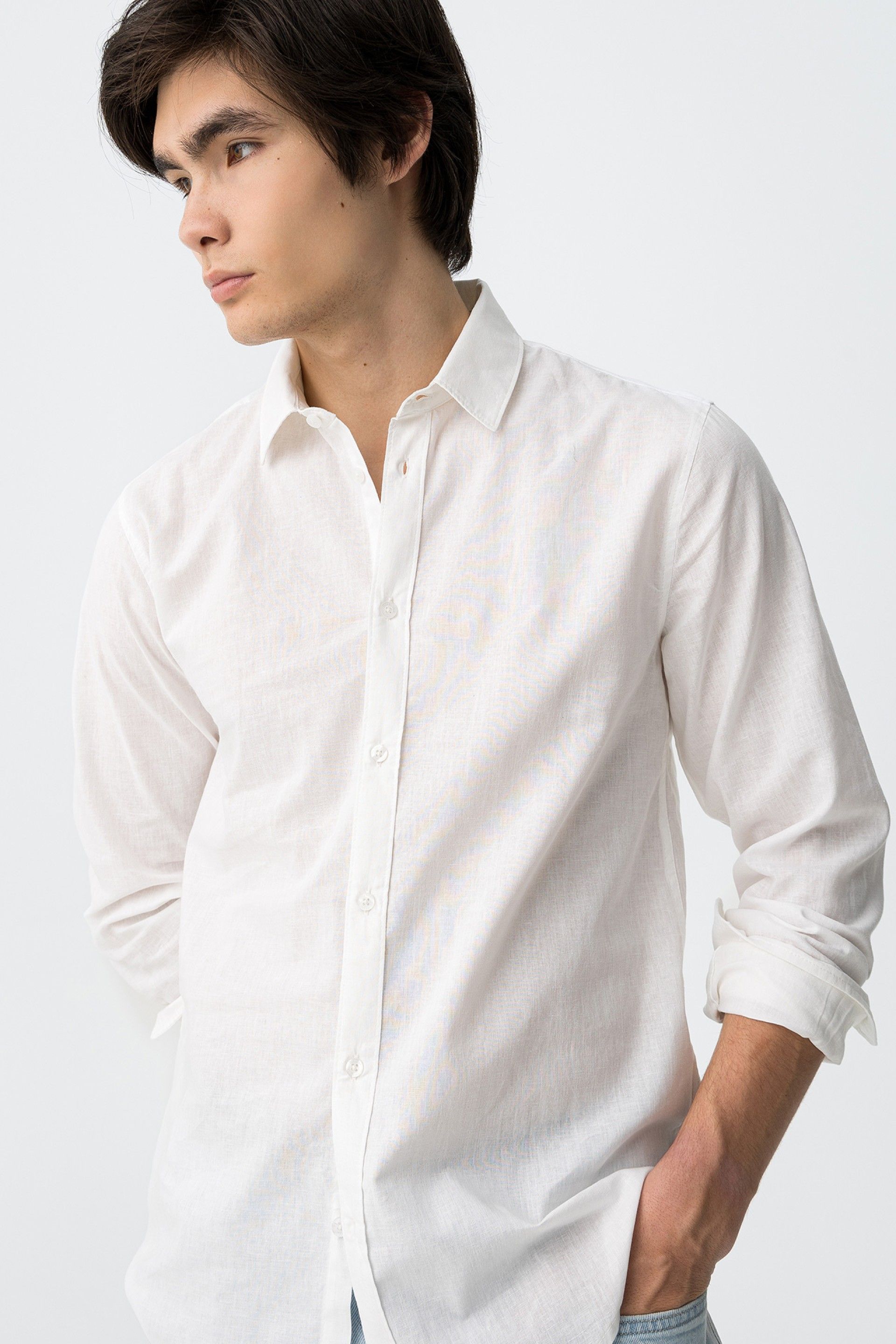 Camisa Porter Lino Blanca