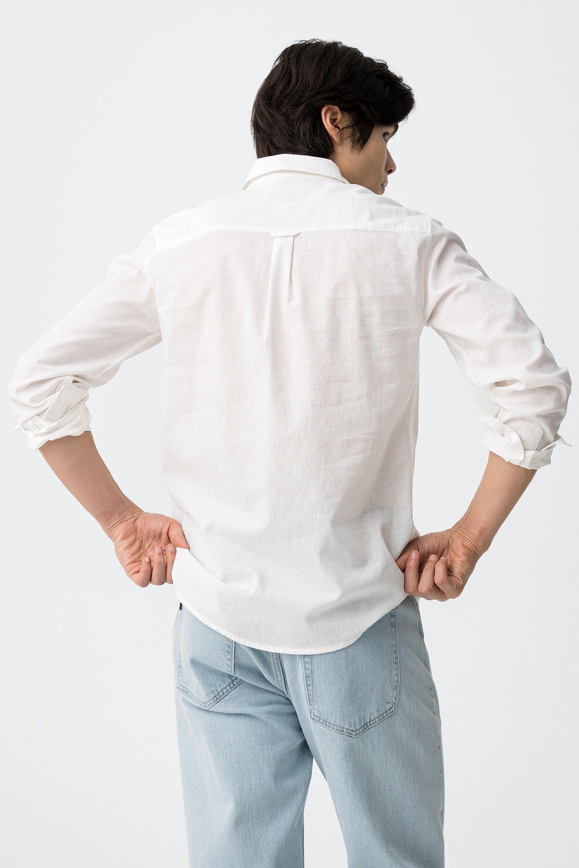Camisa Porter Lino Blanca