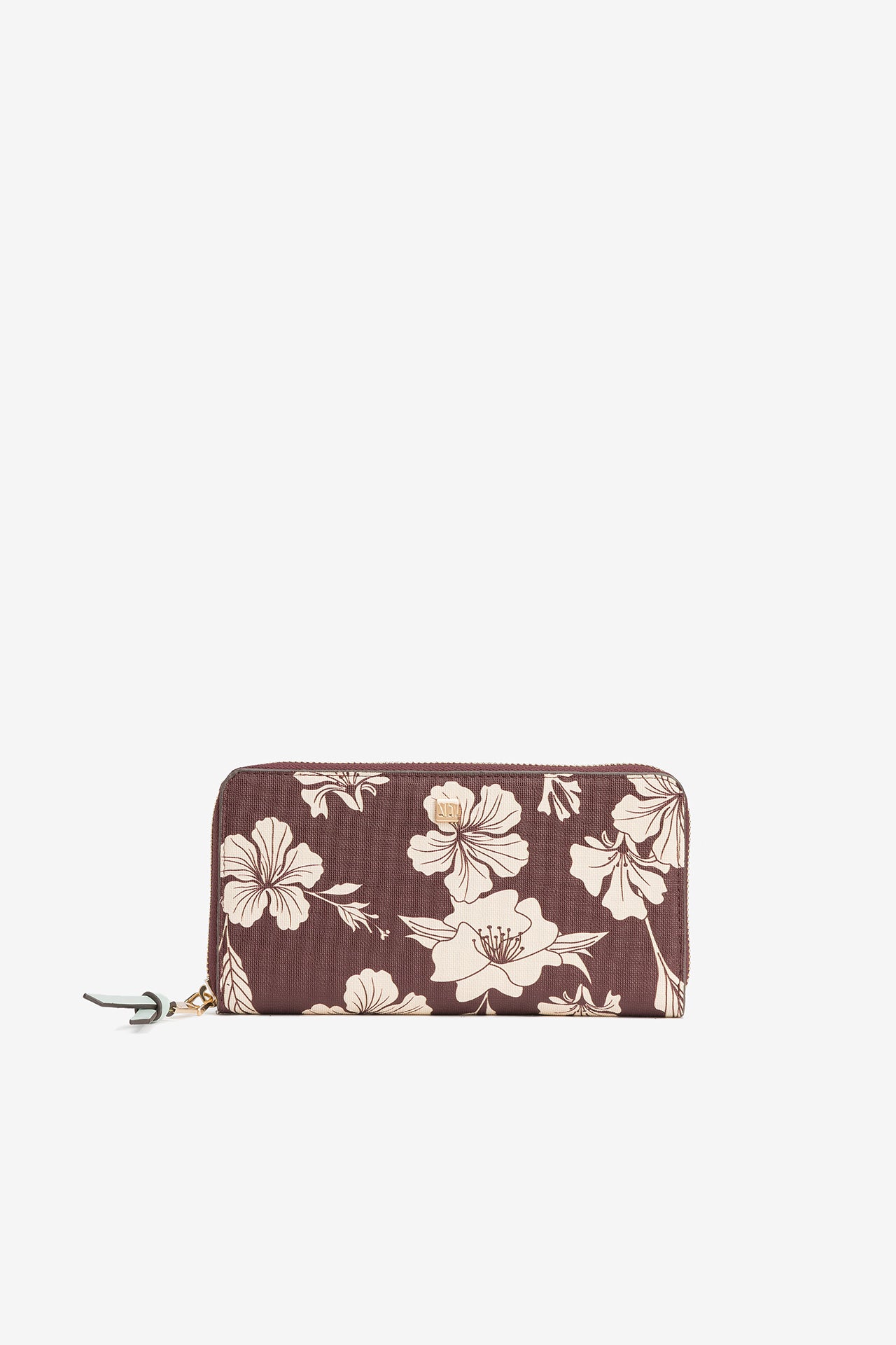 Monedero Grande Floral Morado 4405