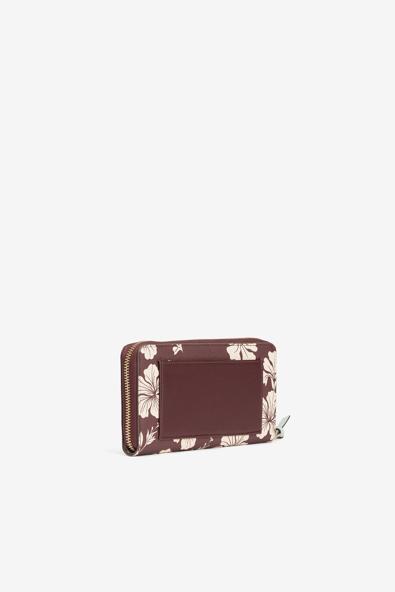 Monedero Grande Floral Morado 4405