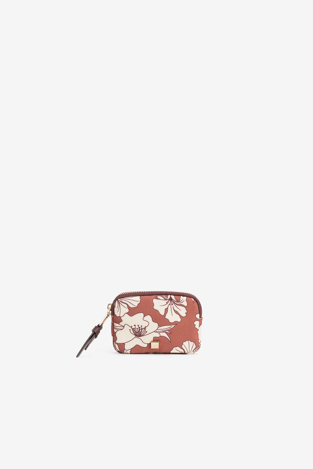 Monedero Pequeño Floral Teja 4407