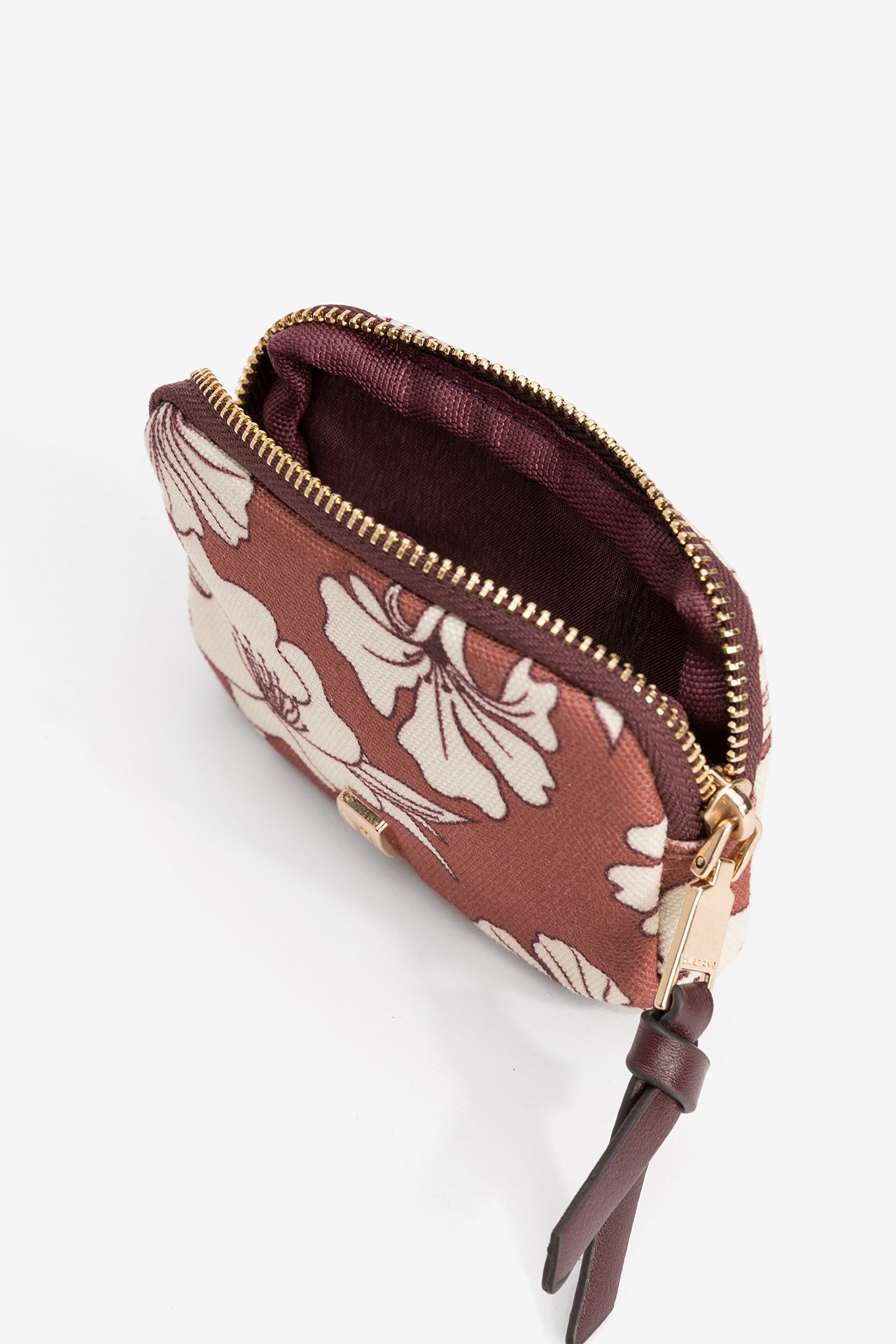 Monedero Pequeño Floral Teja 4407