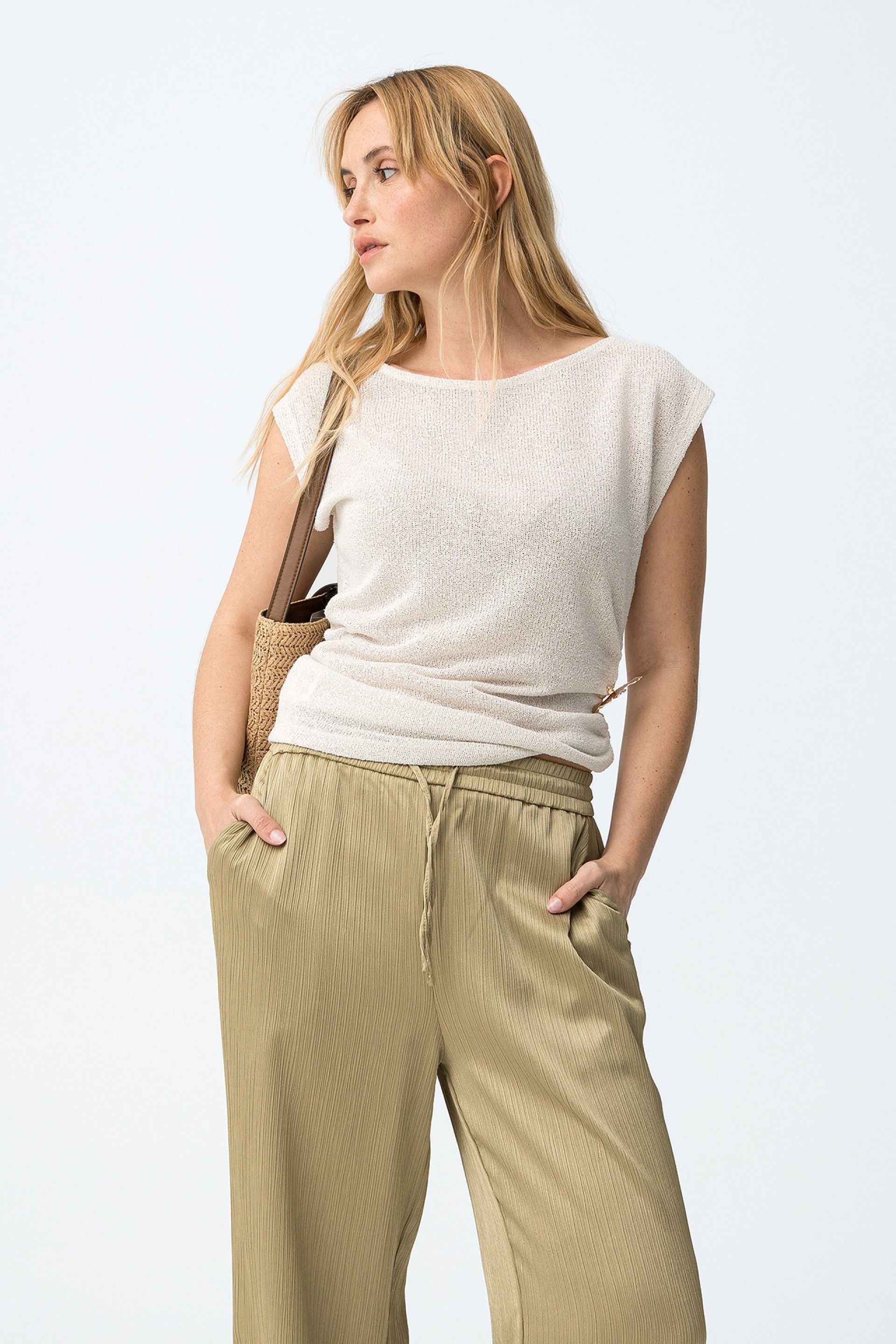 Camiseta Punto Taky Beige