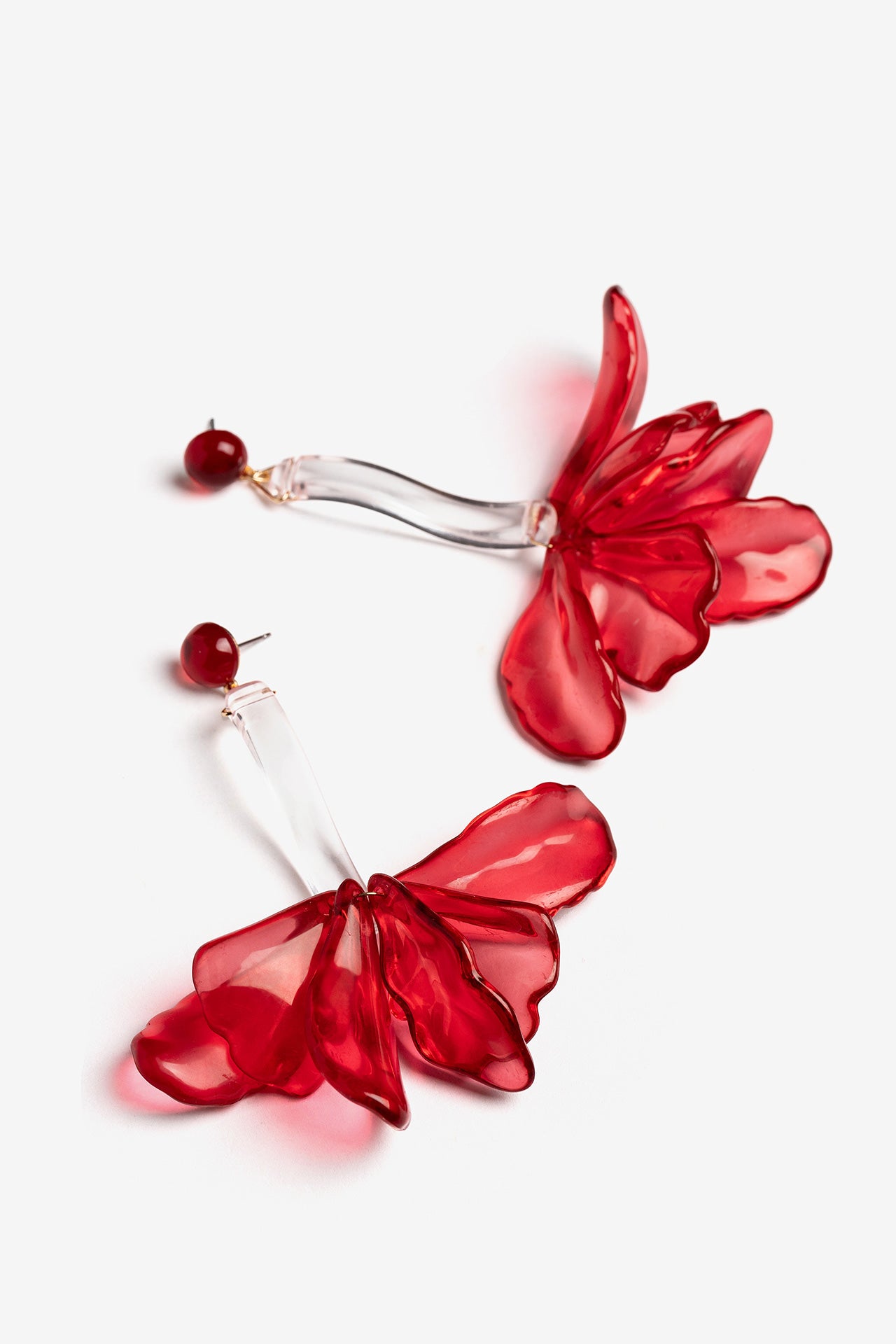 Pendientes Lira Rojo 10474