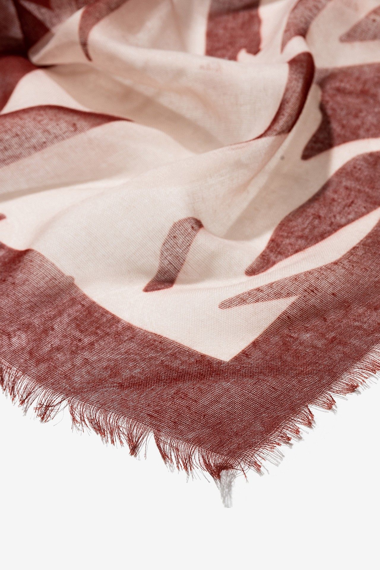 Pañuelo Grande Floral Teja 2673