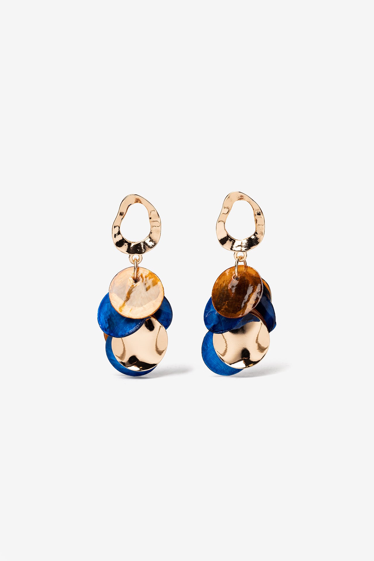 Pendientes Dorado/Azul 9605