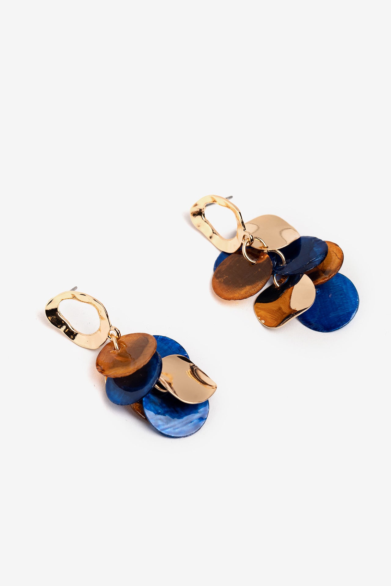 Pendientes Dorado/Azul 9605
