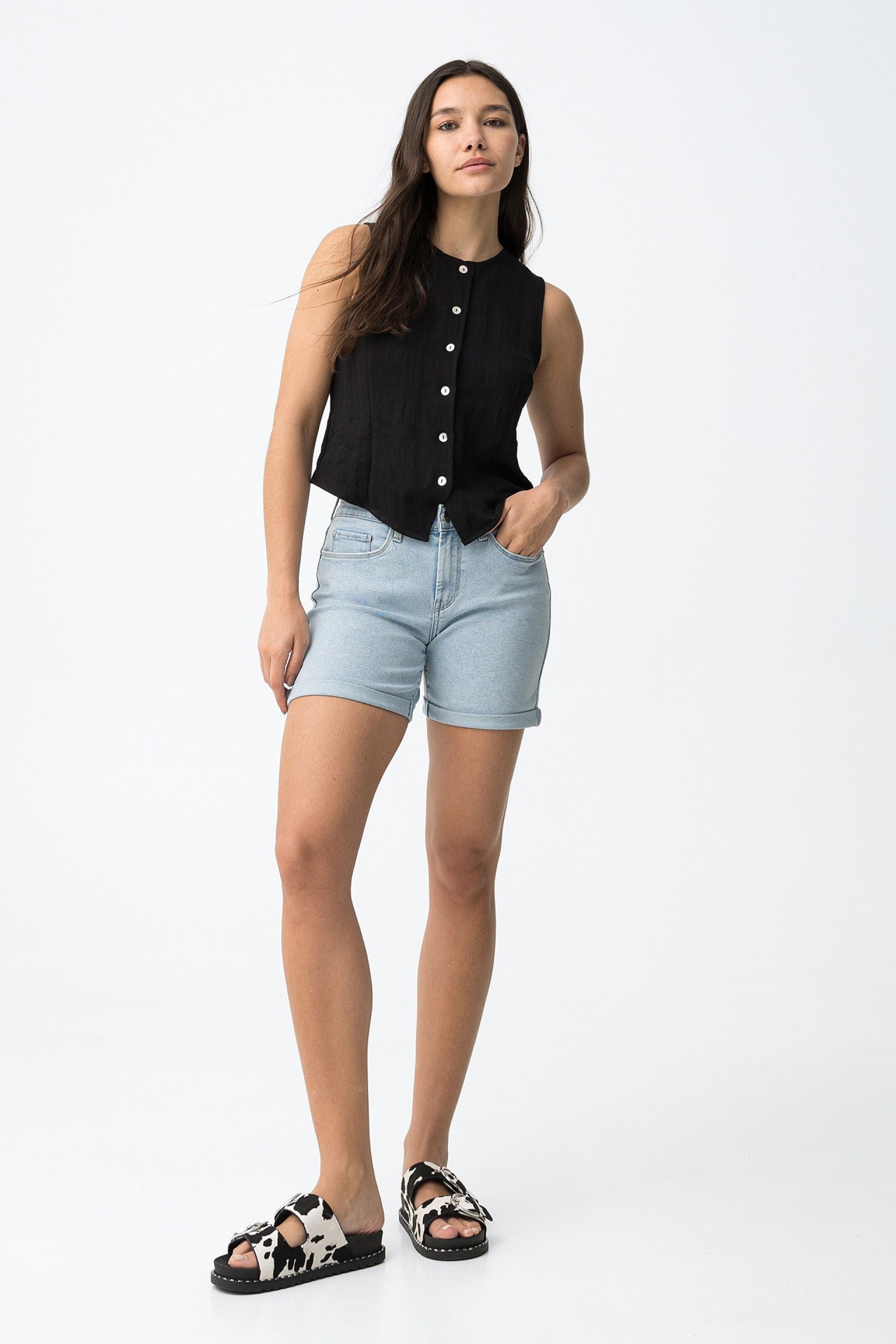 Jeans Corto RACHEL49 Azul Clarito C10