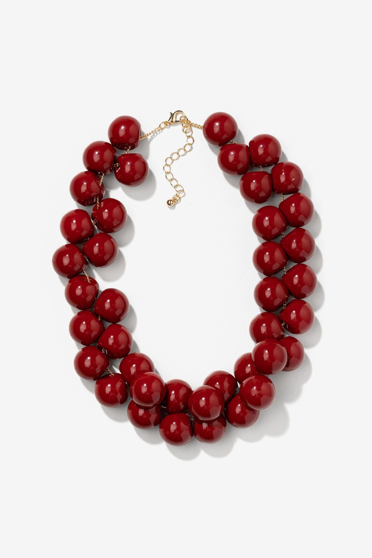 Collar Bolas Rojas