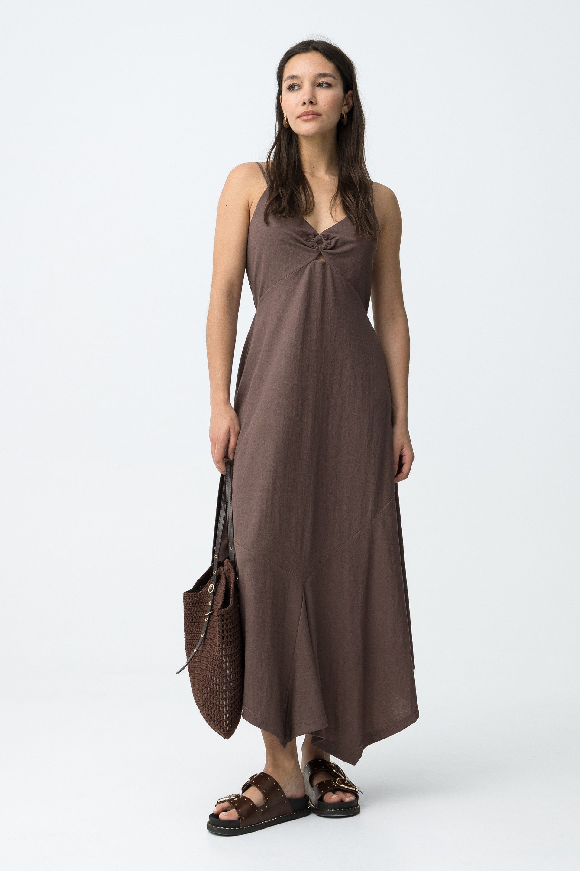 Vestido Aggron Marrón