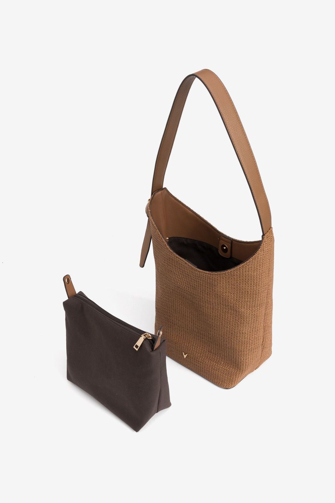 Bolso Trenzado Beige Oscuro 5071
