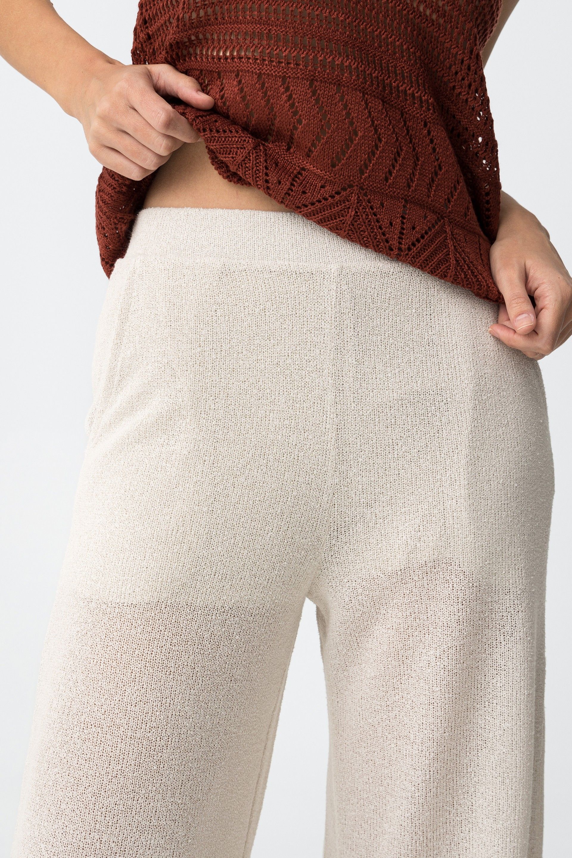 Pantalón Punto Taky Beige
