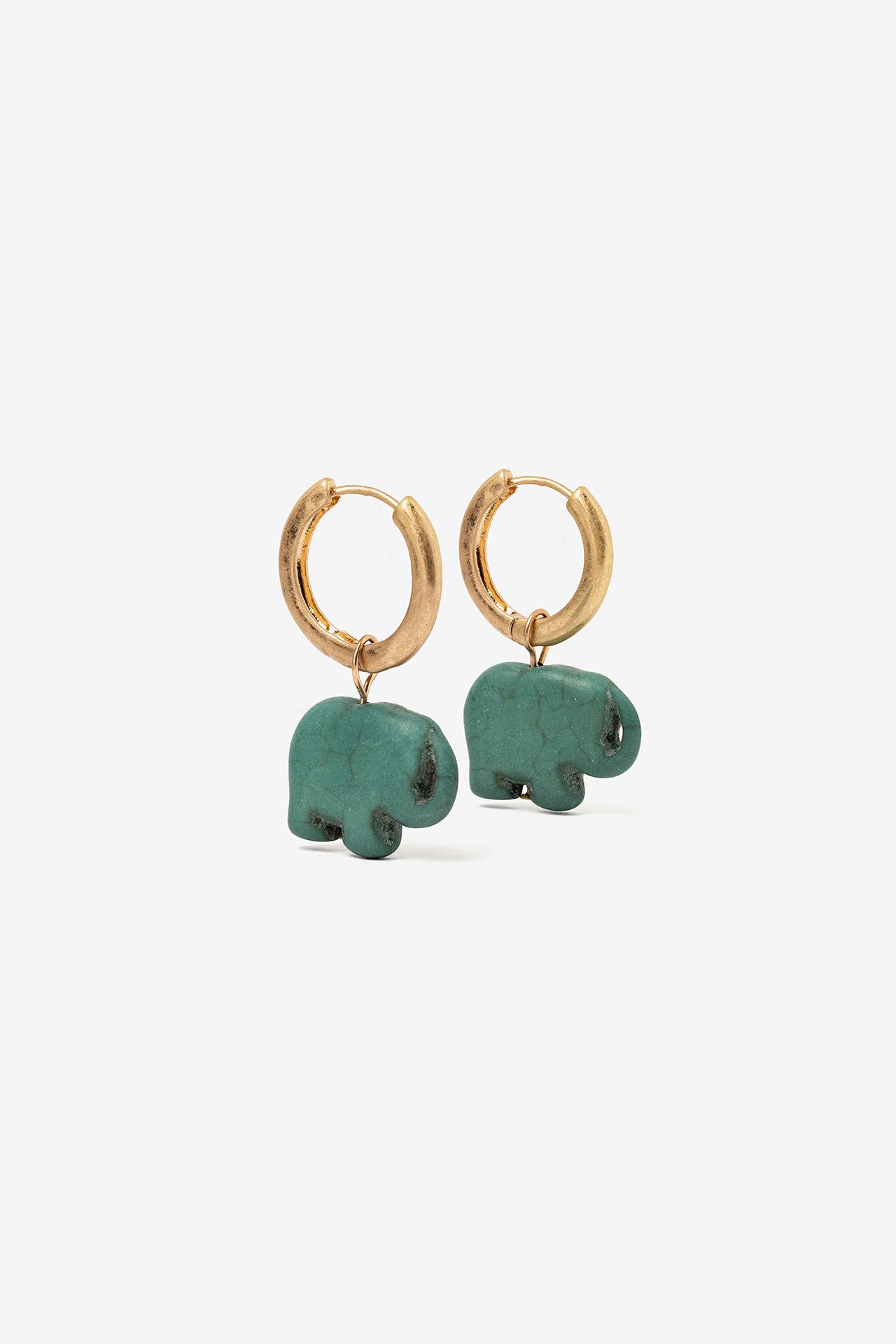 Pendientes Elefante Verde 10316