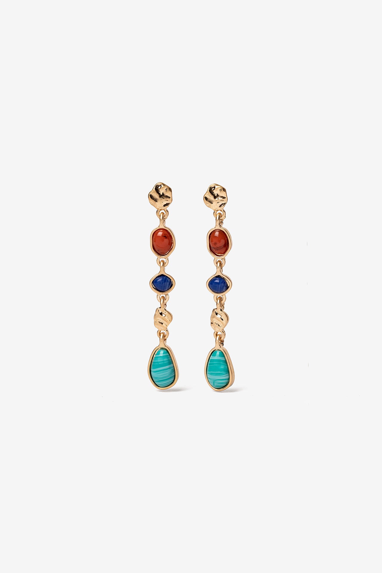 Pendientes Largos Piedras 10375