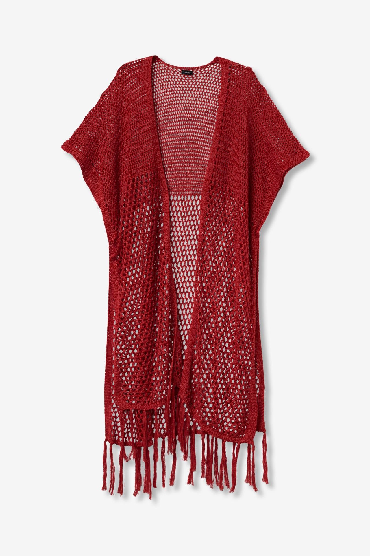 Kimono Crochet Rojo 057