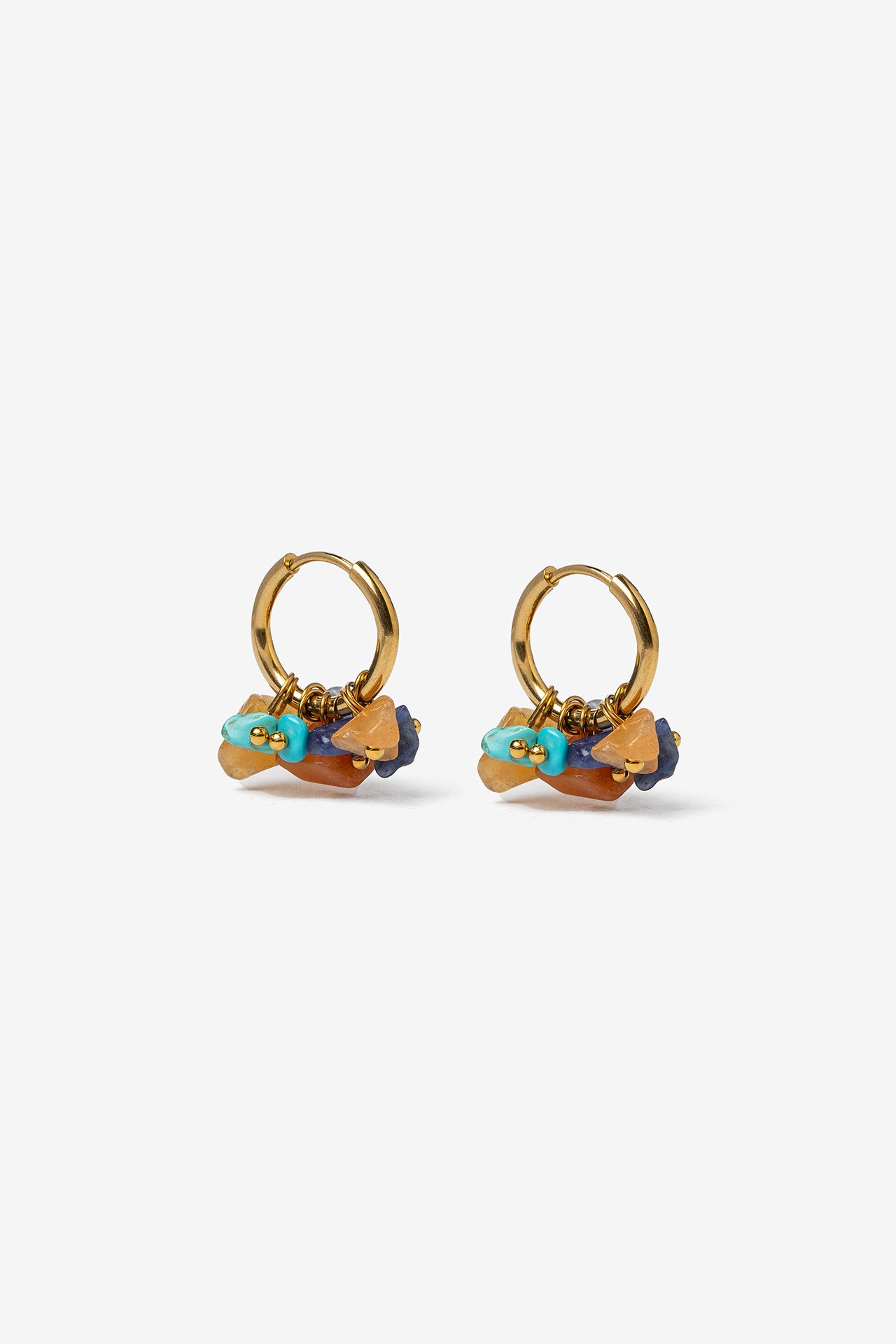 Pendientes Piedras Colores 10516