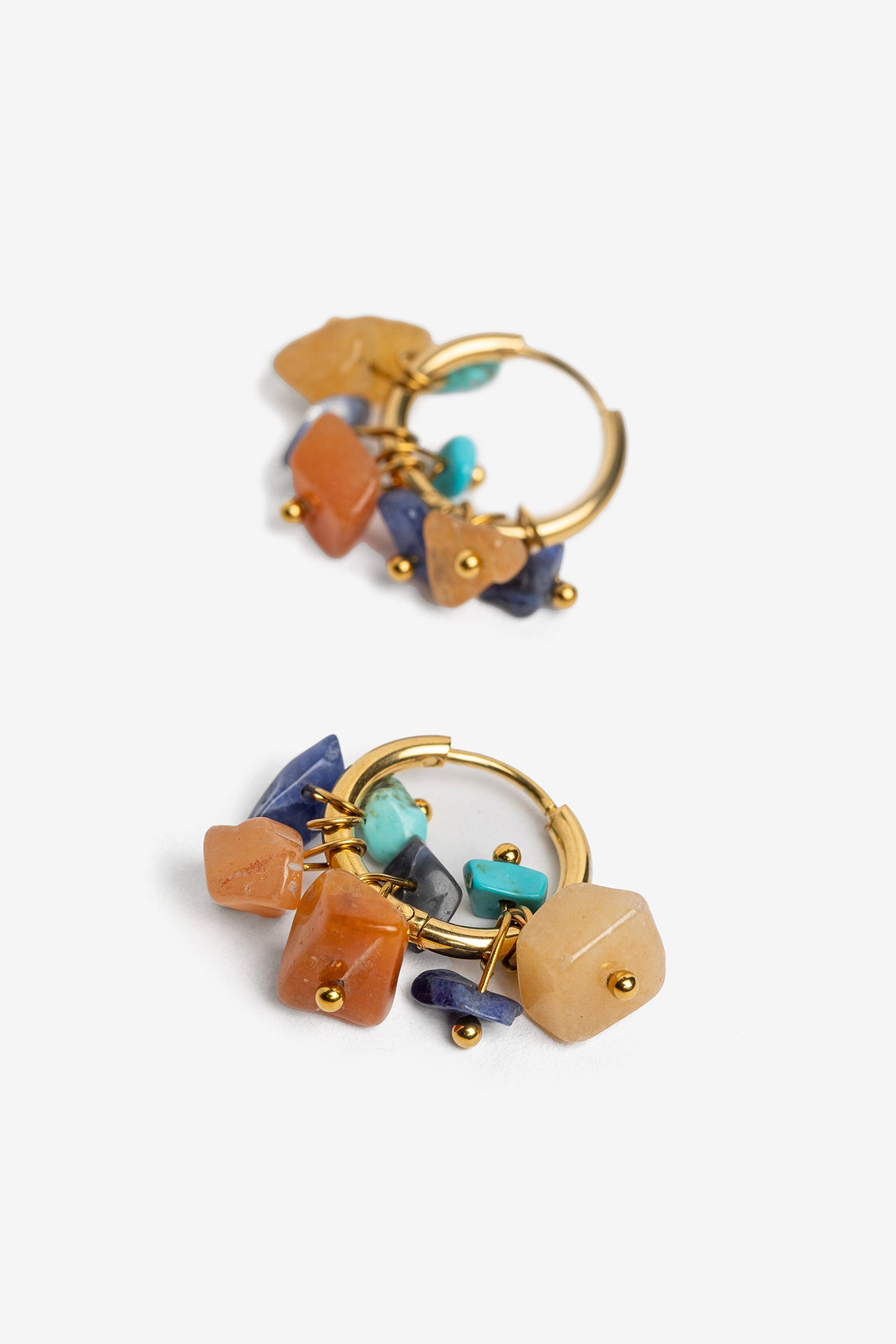 Pendientes Piedras Colores 10516