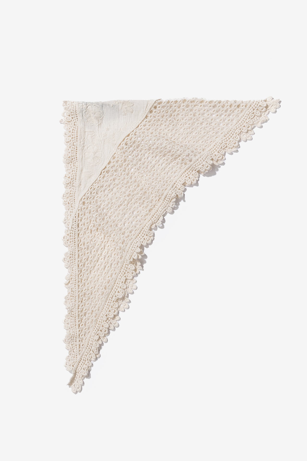 Pañuelo Crochet Crudo 413