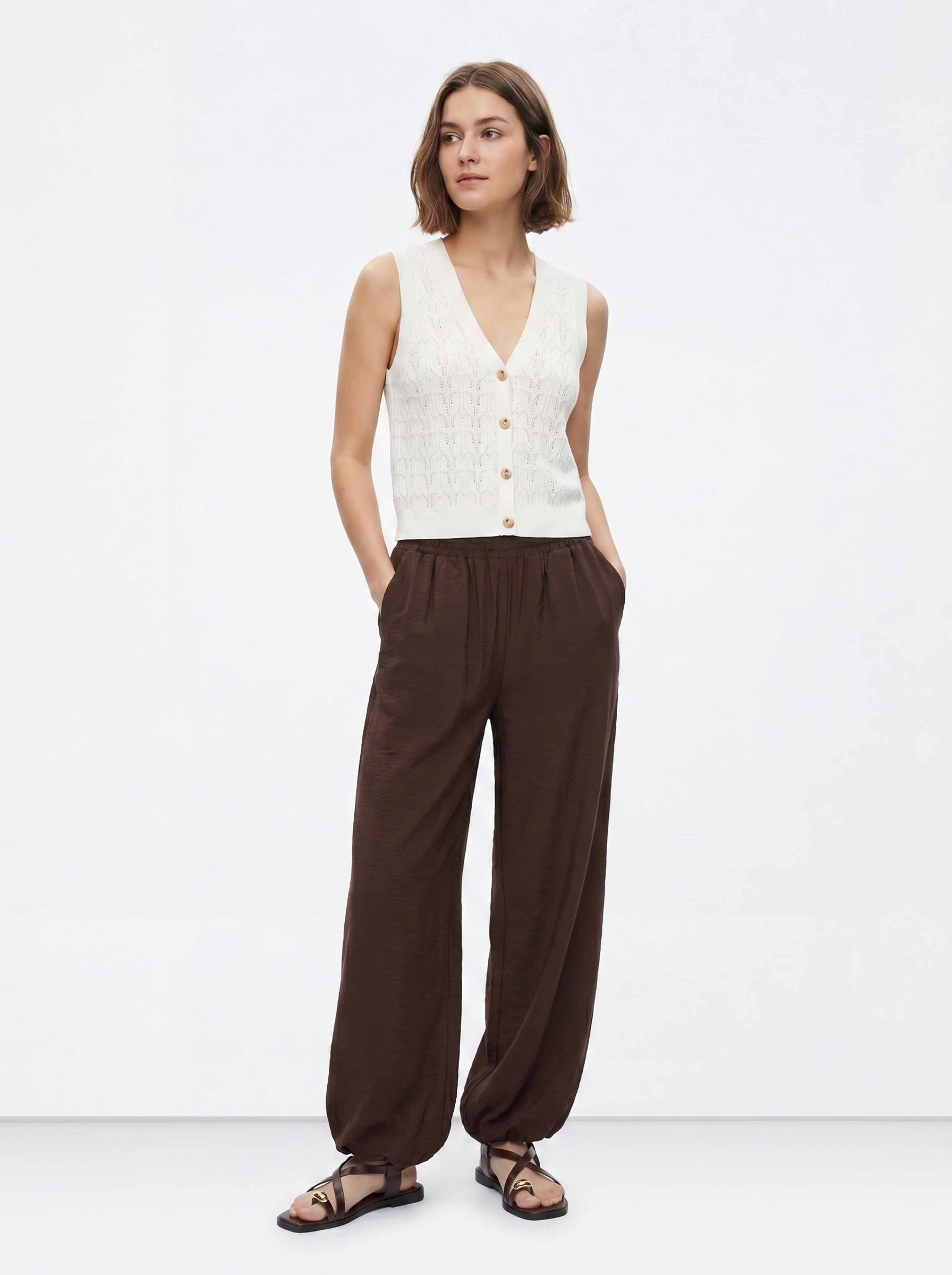 Pantalón Bombacho Orla Chocolate