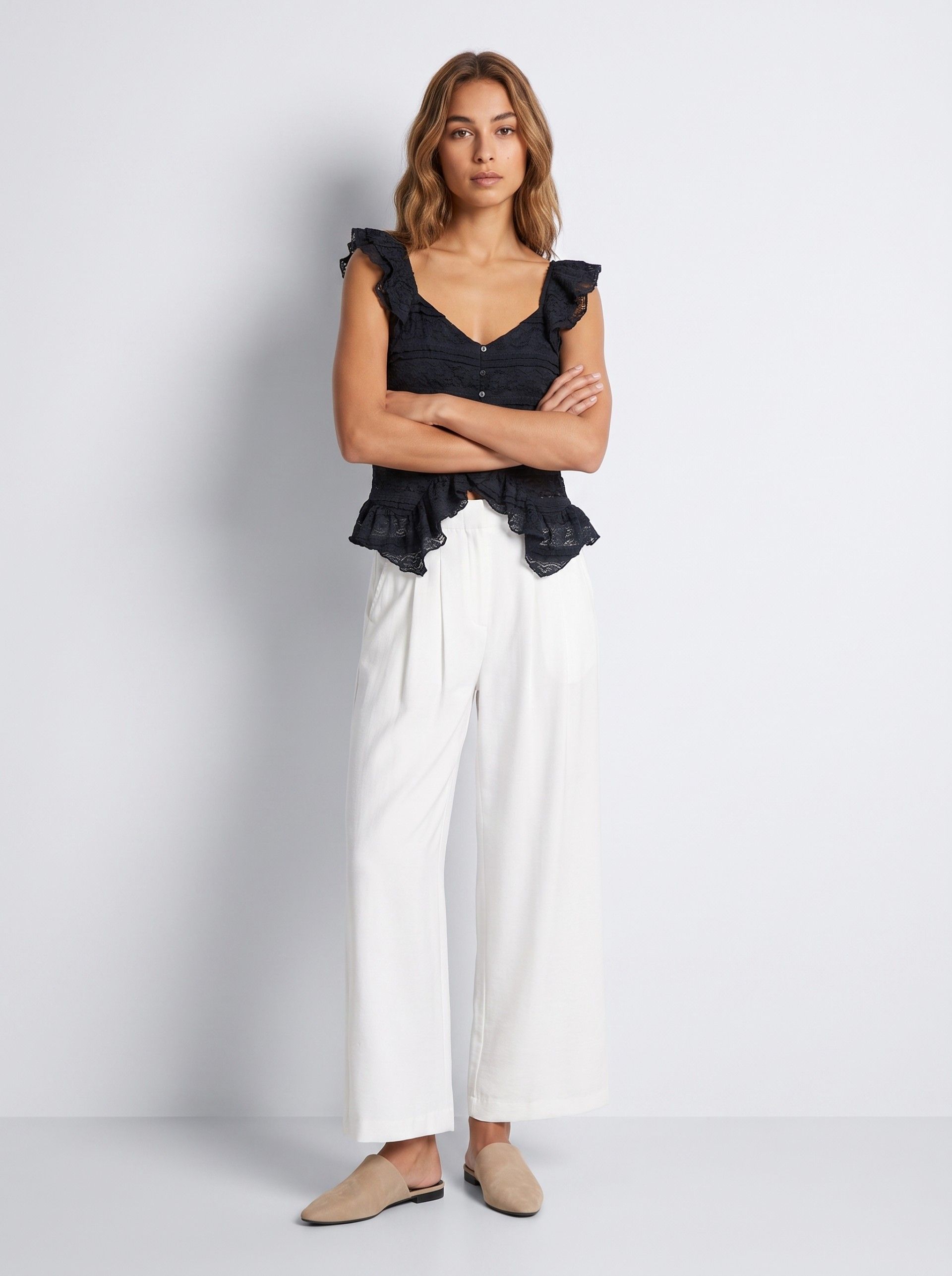 Blusa Attico Marino