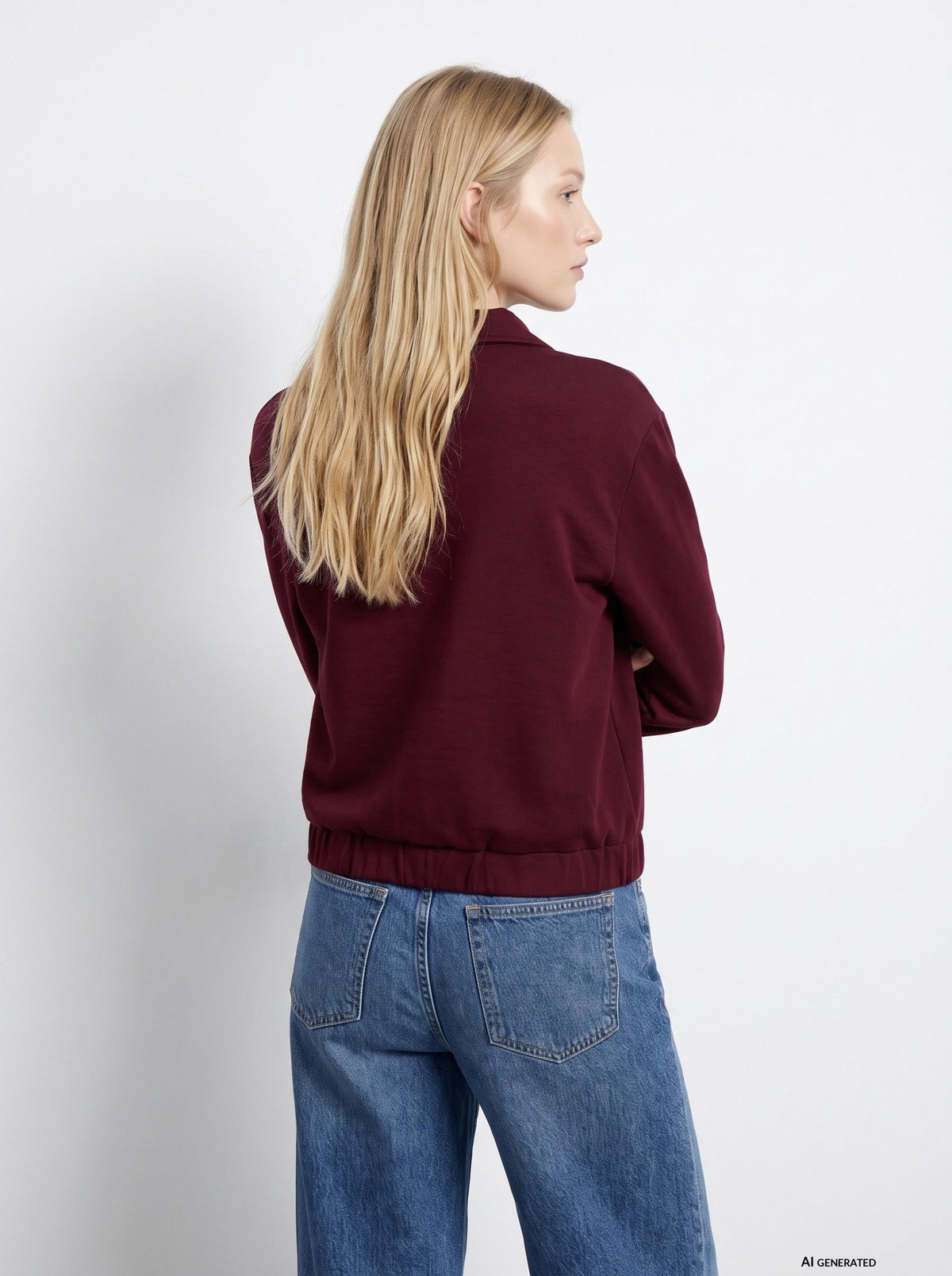 Sudadera Valentina Granate