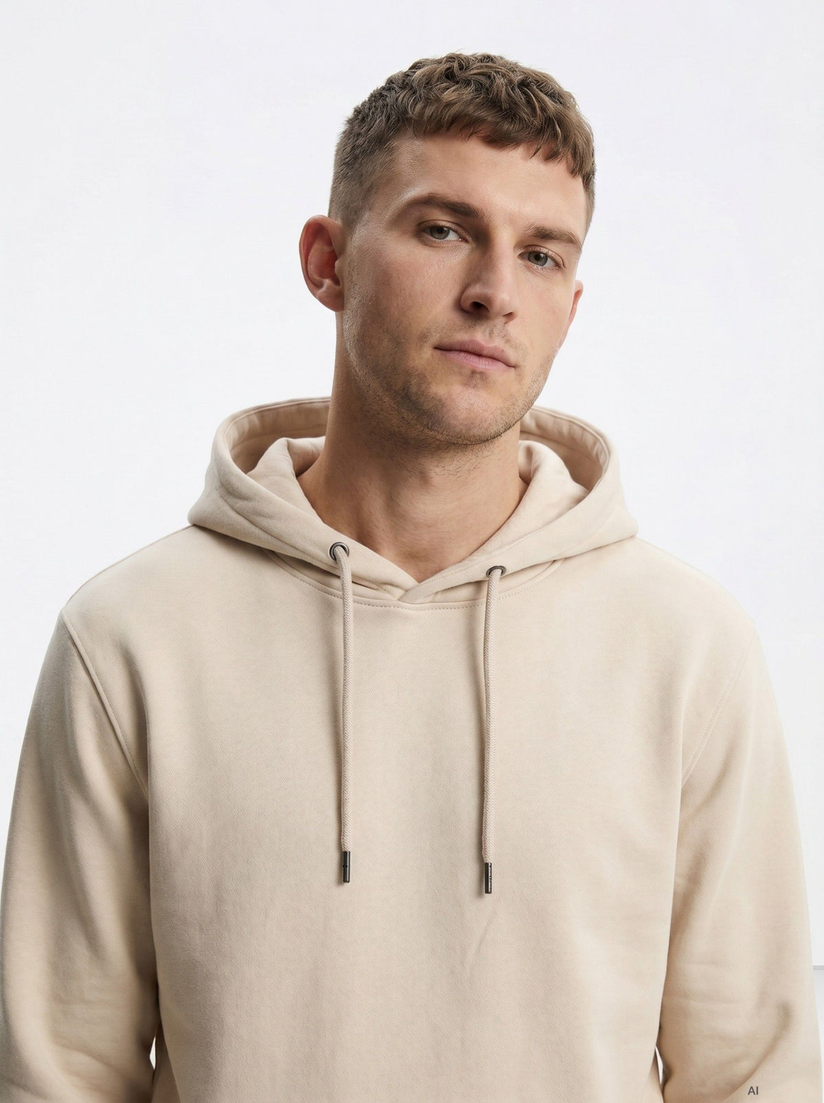 Sudadera Capucha Jameson Beige Clarito
