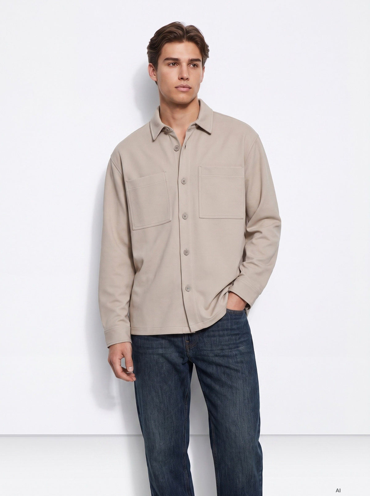 Sobrecamisa Salem Beige