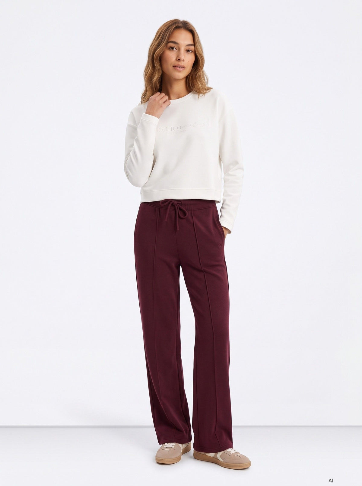 Pantalón Valentina Granate
