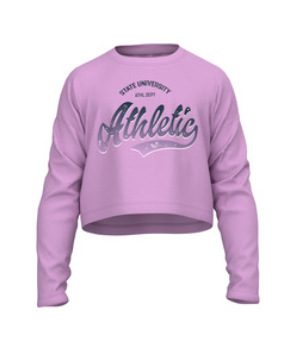 Camiseta Crop Lila Athletic