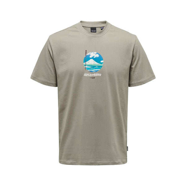Camiseta Montañas Japos Khaki